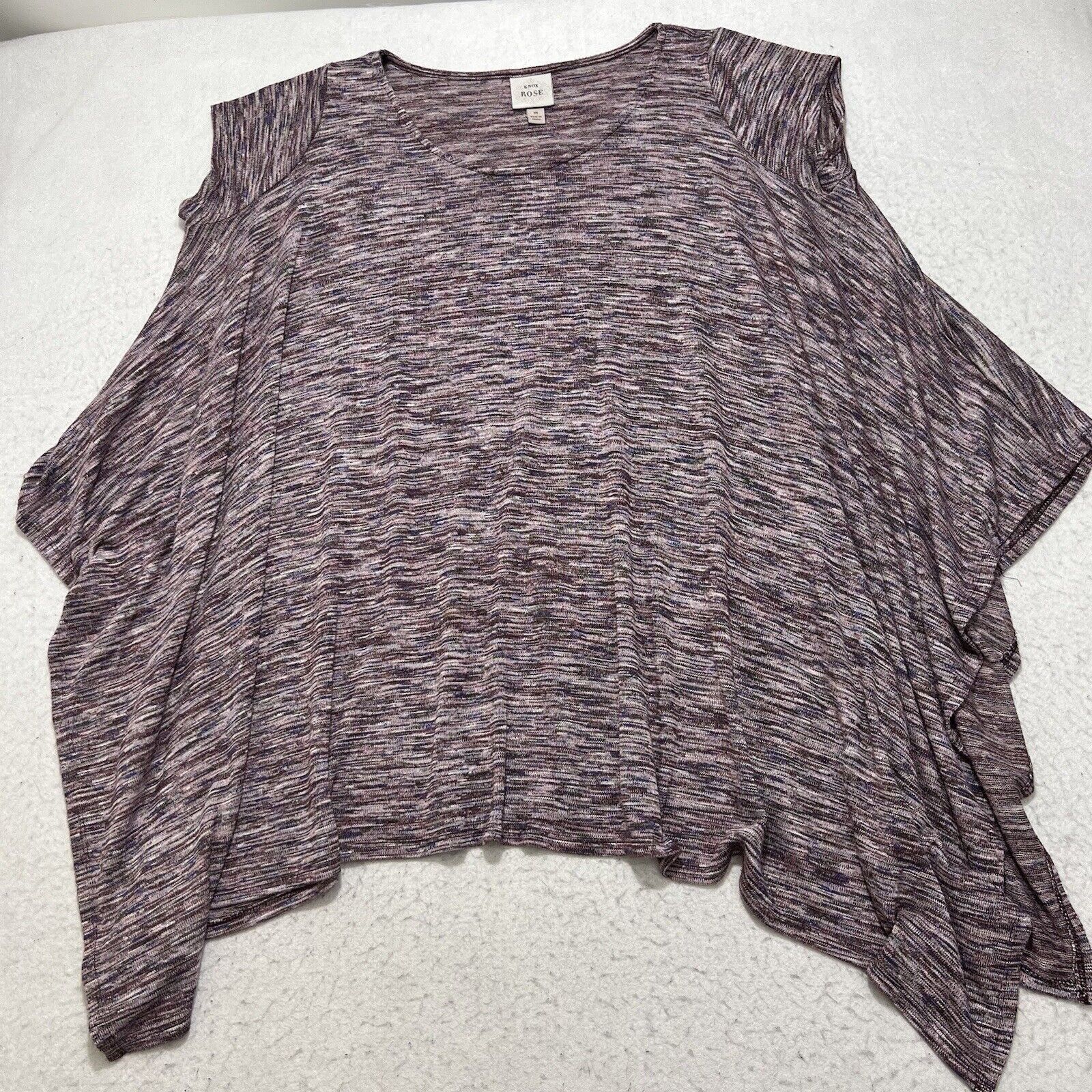 Target Basics Knox Rose Oversized Short Sleeve Ombre Purple Boho Sweater Size M / US 6-8 / IT 42-44 - 1 Thumbnail