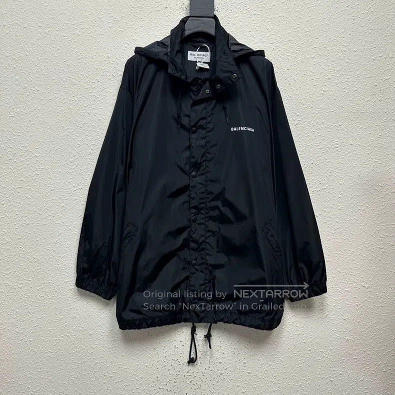 Balenciaga Logo Coach Jacket.