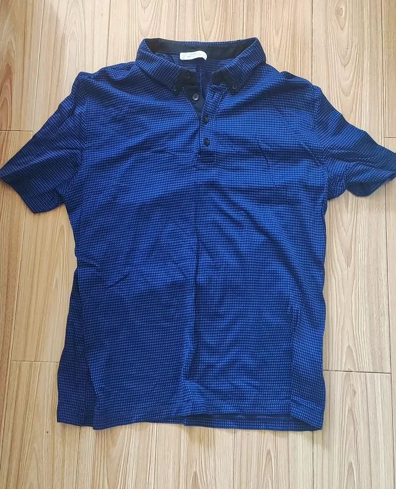Versace Versace Thin plaid short-sleeved polo shirt Size US M / EU 48-50 / 2 - 1 Thumbnail