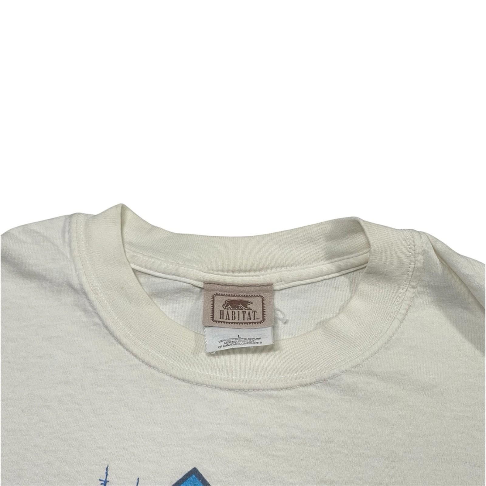 Habitat Y2K 2000 Nature Habitat Magpie White Shirt Eagle Large Size US L / EU 52-54 / 3 - 5 Thumbnail