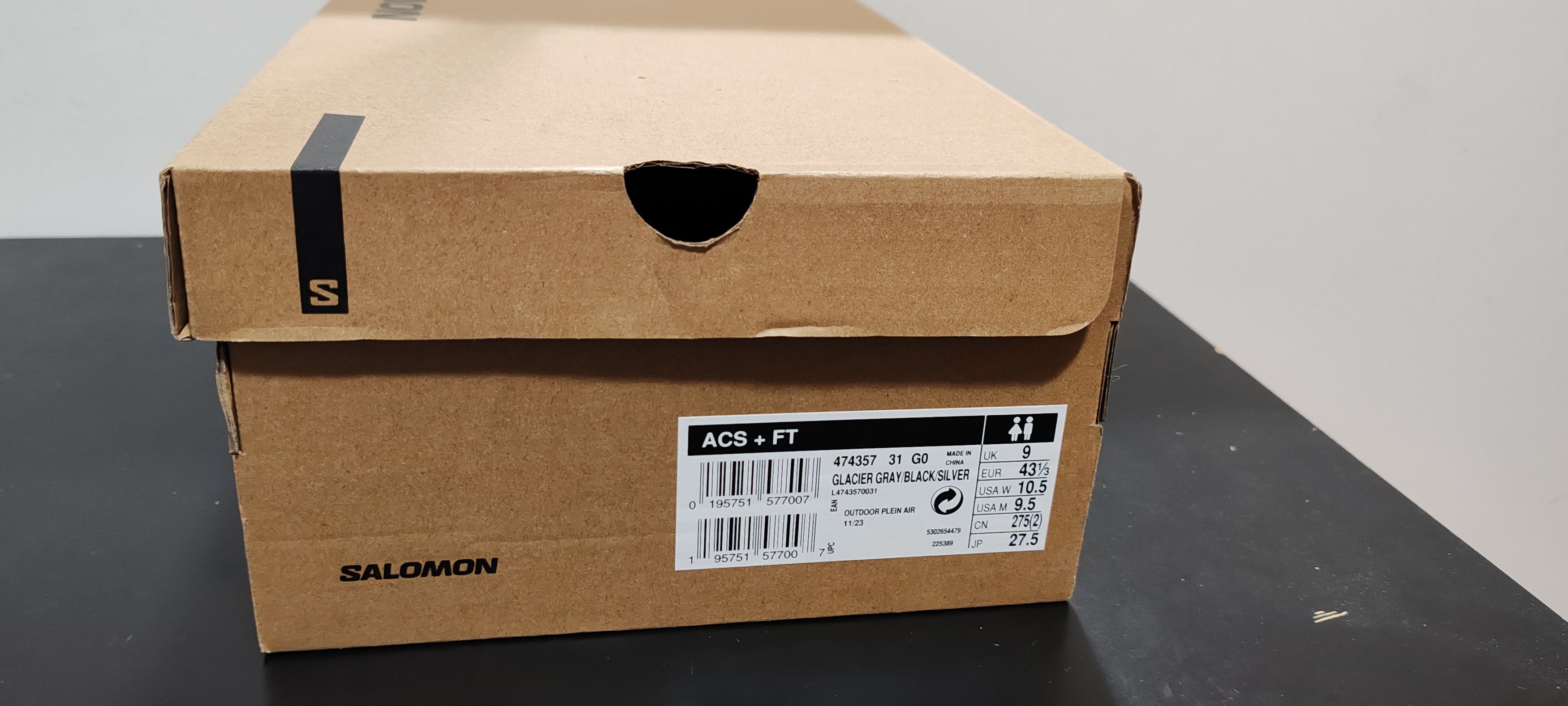 Salomon Salomon ACS +FT Glacier Gris/Black/Silver Tg:Eur 43 1/3 Size US 10.5 / EU 43-44 - 15 Thumbnail