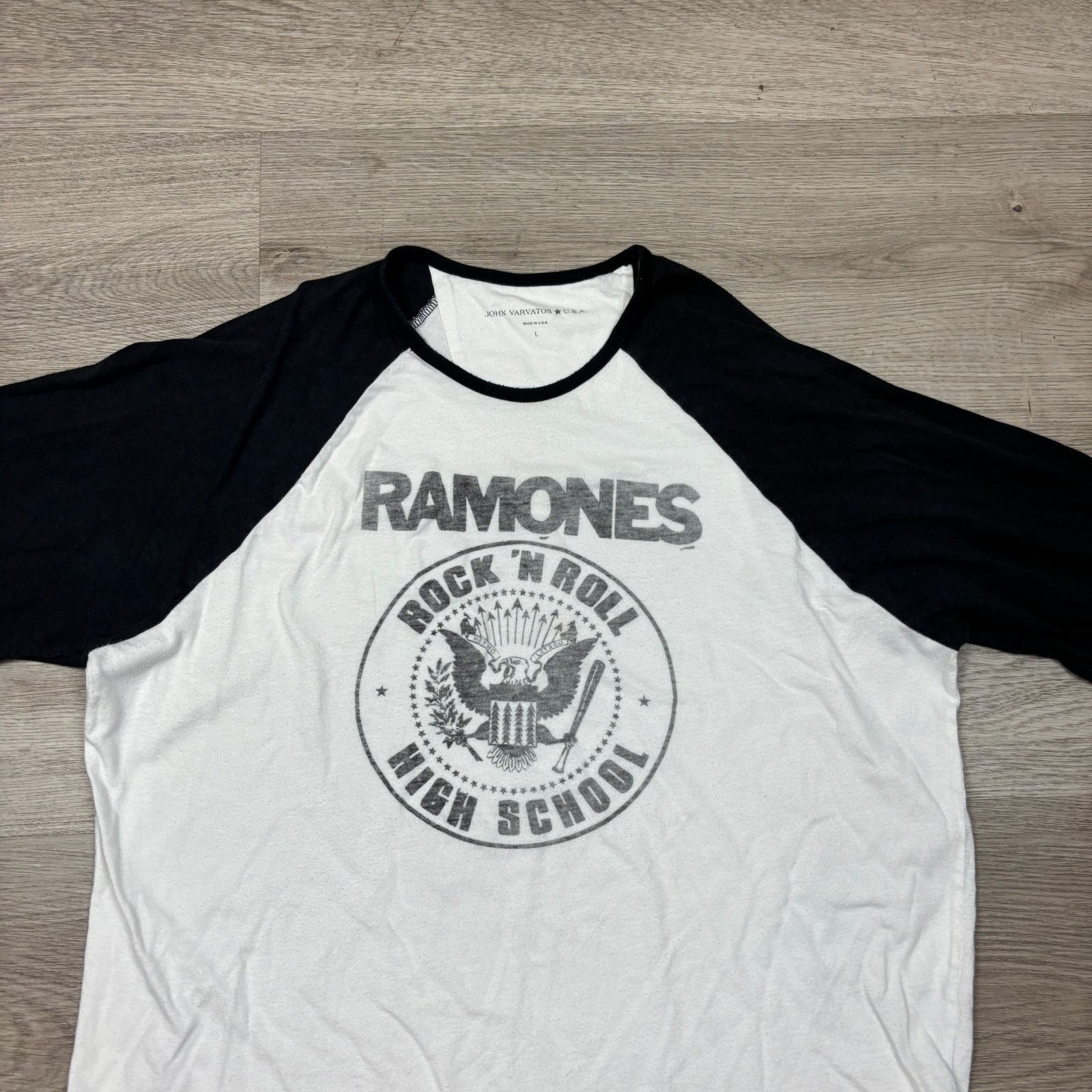 Band Tees × John Varvatos John Varvatos Star USA Ramones Raglan Baseball Shirt Large Size US L / EU 52-54 / 3 - 2 Thumbnail