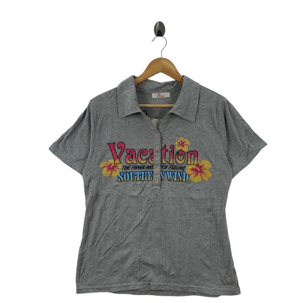 Other PALEO SEASIDE VACATION Southern Wind Polo Tee Shirt Top Size M / US 6-8 / IT 42-44 - 4 Thumbnail