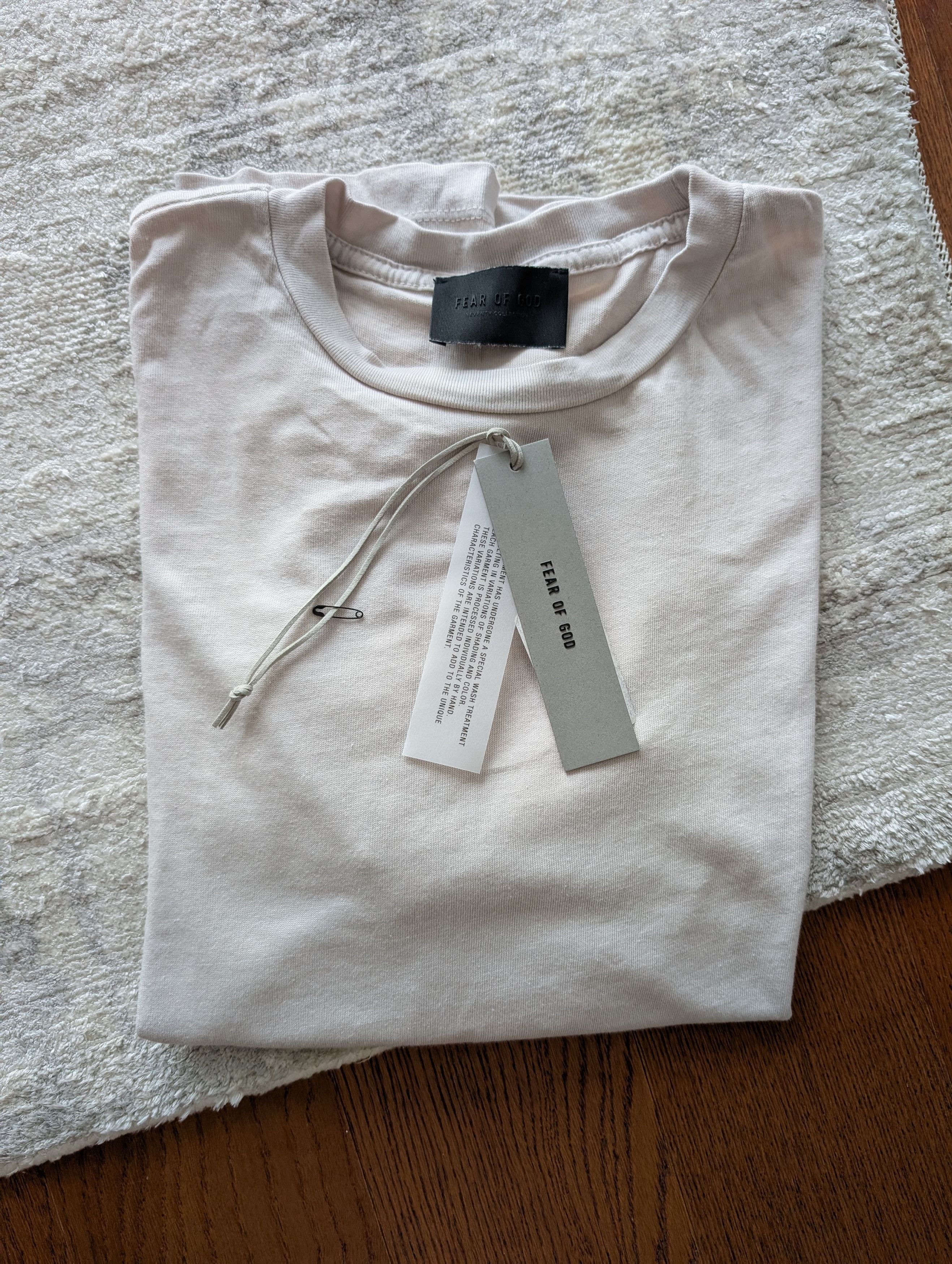 Fear of God Fear of God Perfect Vintage Tee Concrete White Gray Small Size US S / EU 44-46 / 1 - 1 Thumbnail