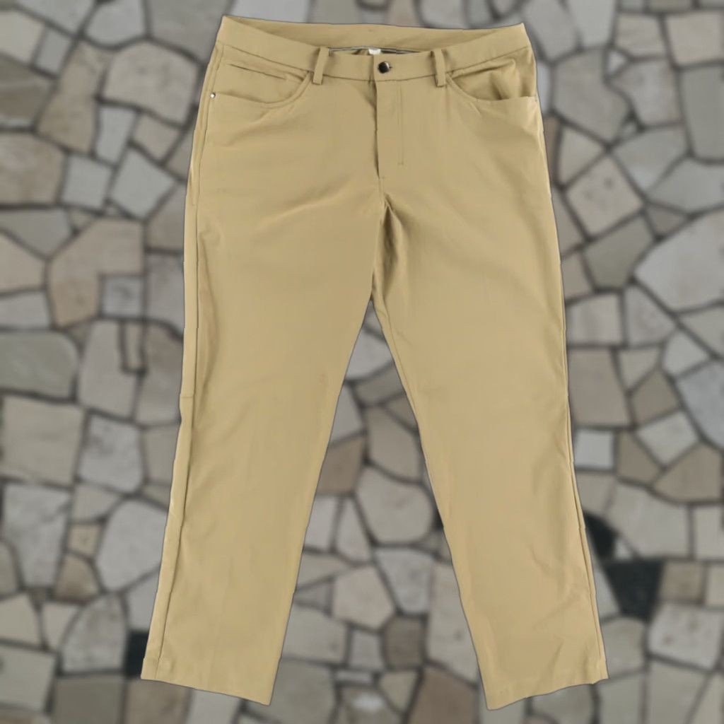 Lululemon Lululemon ABC Classic Warpstream Woven Chino Pants Khaki Men's 36 Size US 36 / EU 52 - 1 Thumbnail
