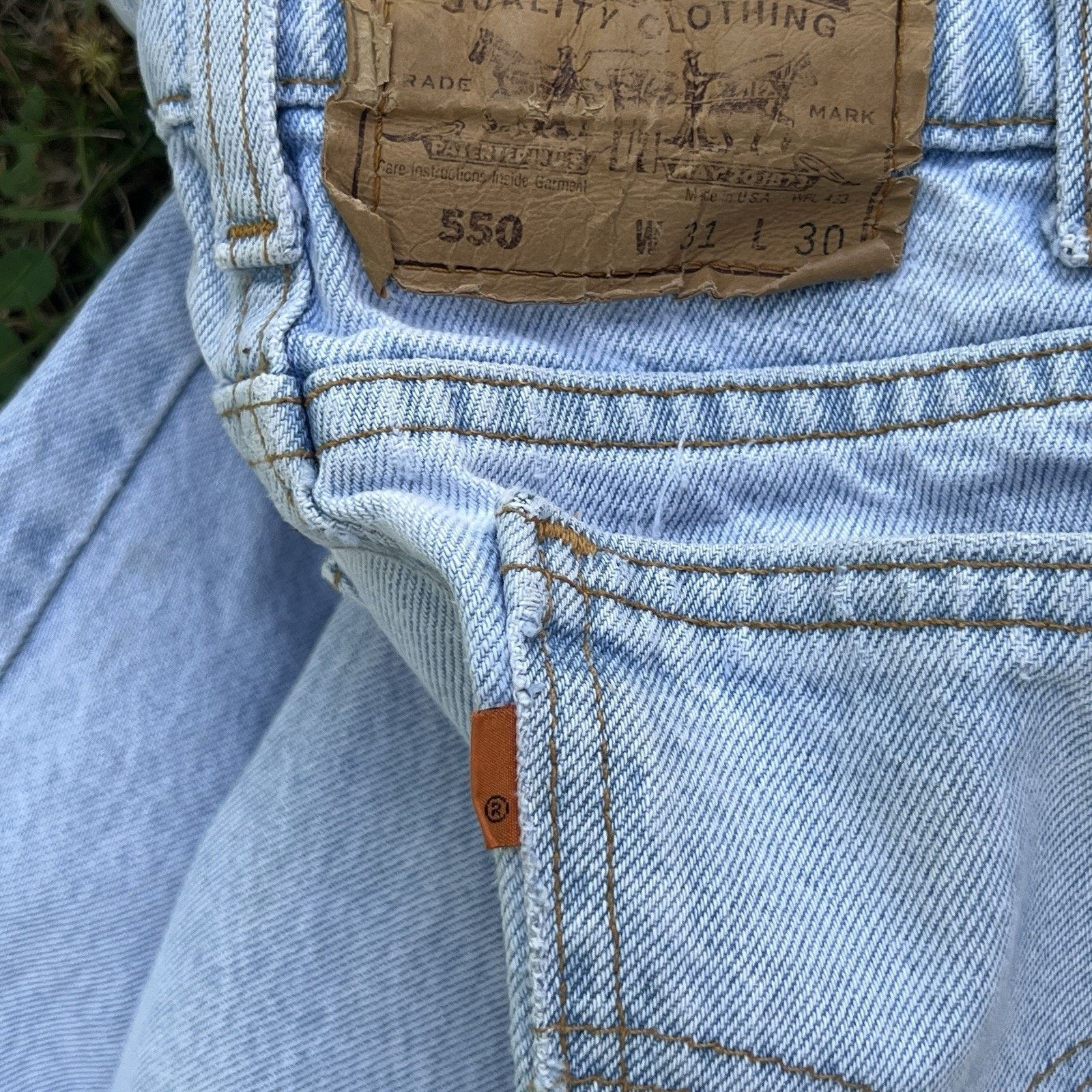 Levi's VTG Levi's 550 31x30 Blue Faded Made in USA Orange Tab 1993 Size US 31 - 6 Thumbnail