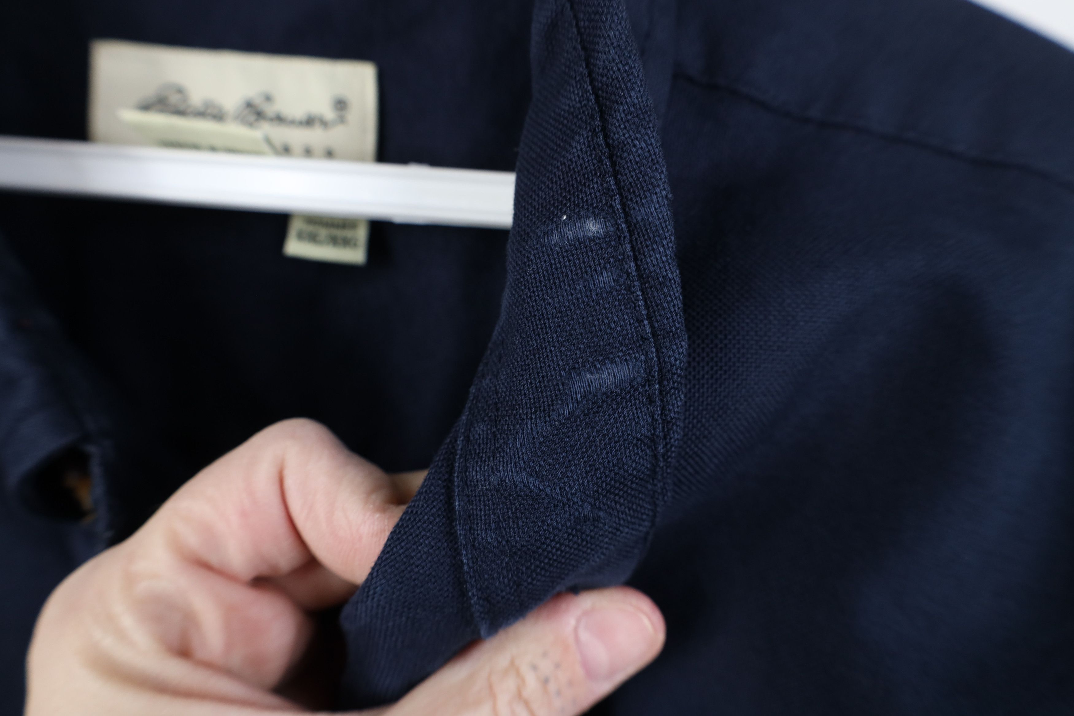 Eddie Bauer Vintage 90s Eddie Bauer Cotton Oxford Button Down Shirt Blue Size US XXL / EU 58 / 5 - 9 Thumbnail