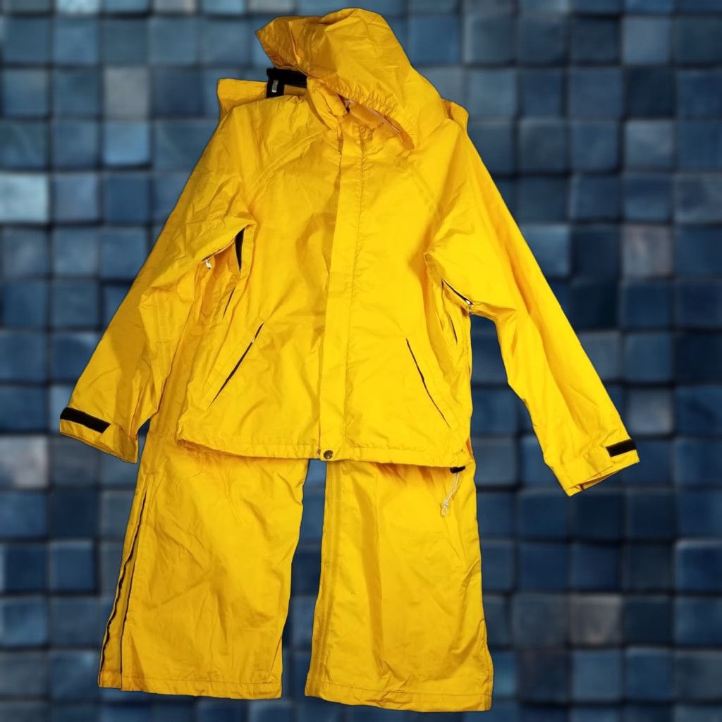 Vintage VINTAGE REI Gore-Tex Rain Suit Mens XS Yellow 2-Piece Track Jacket & Pants Waterproof Windproof Hooded 90s Mens Size 34R - 1 Thumbnail