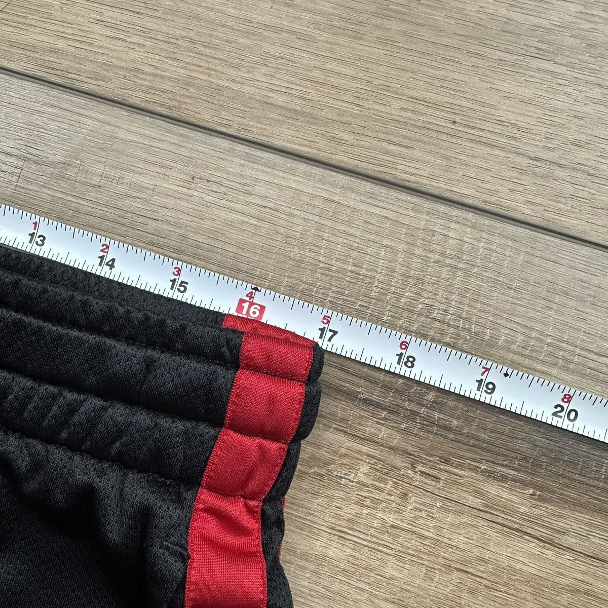 Nike Vintage 2000s Nike Black & Red Striped Wide Leg Track Pants Size US 34 / EU 50 - 7 Thumbnail