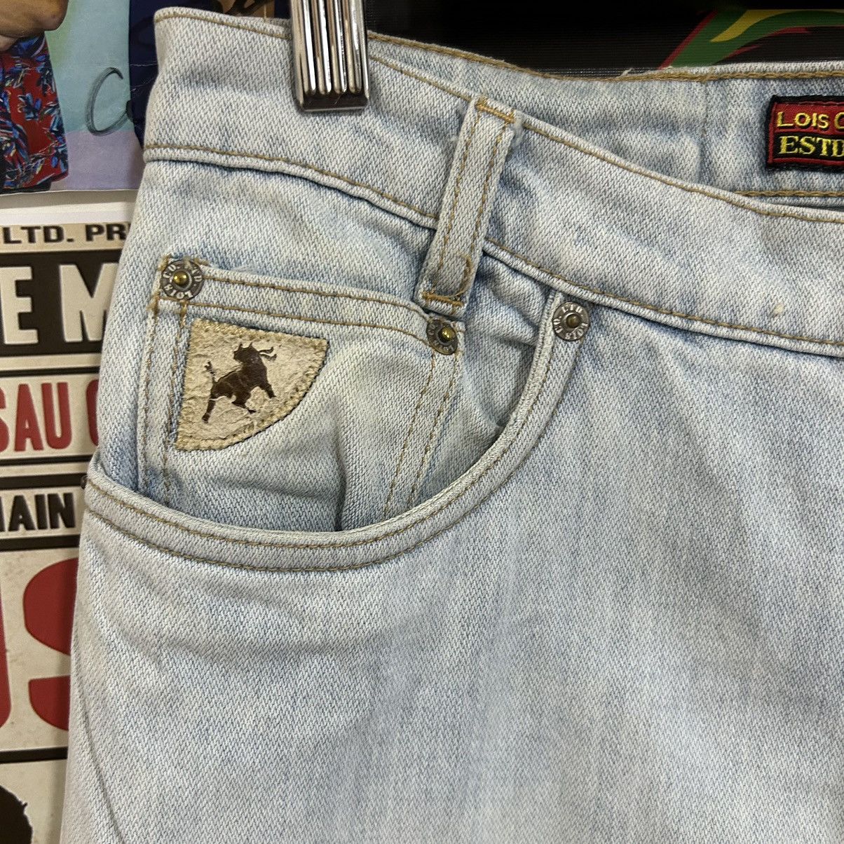 Designer Vintage Lois Co.Ltd. Washed Blue Spain Brand Denim Size US 31 - 9 Thumbnail