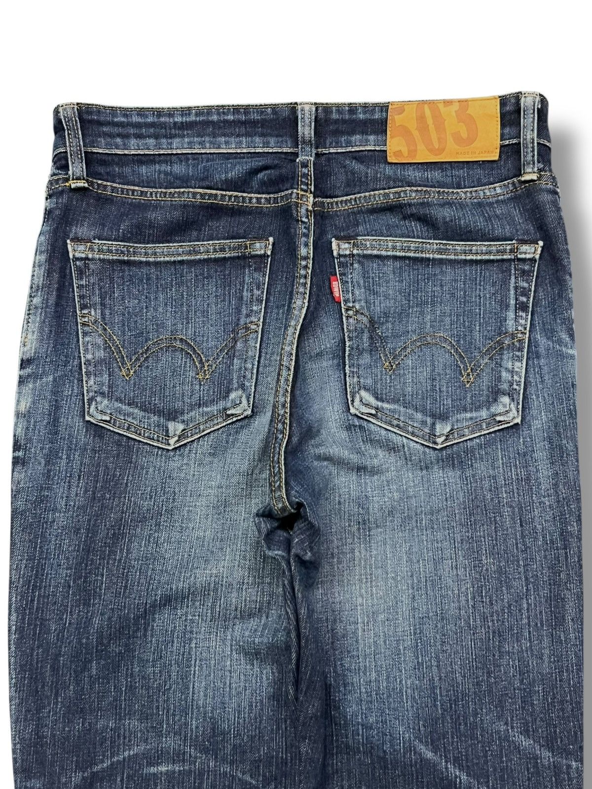 Edwin Vintage Edwin 503 Japan - Faded Wash, Distressed Denim Size US 31 - 5 Thumbnail