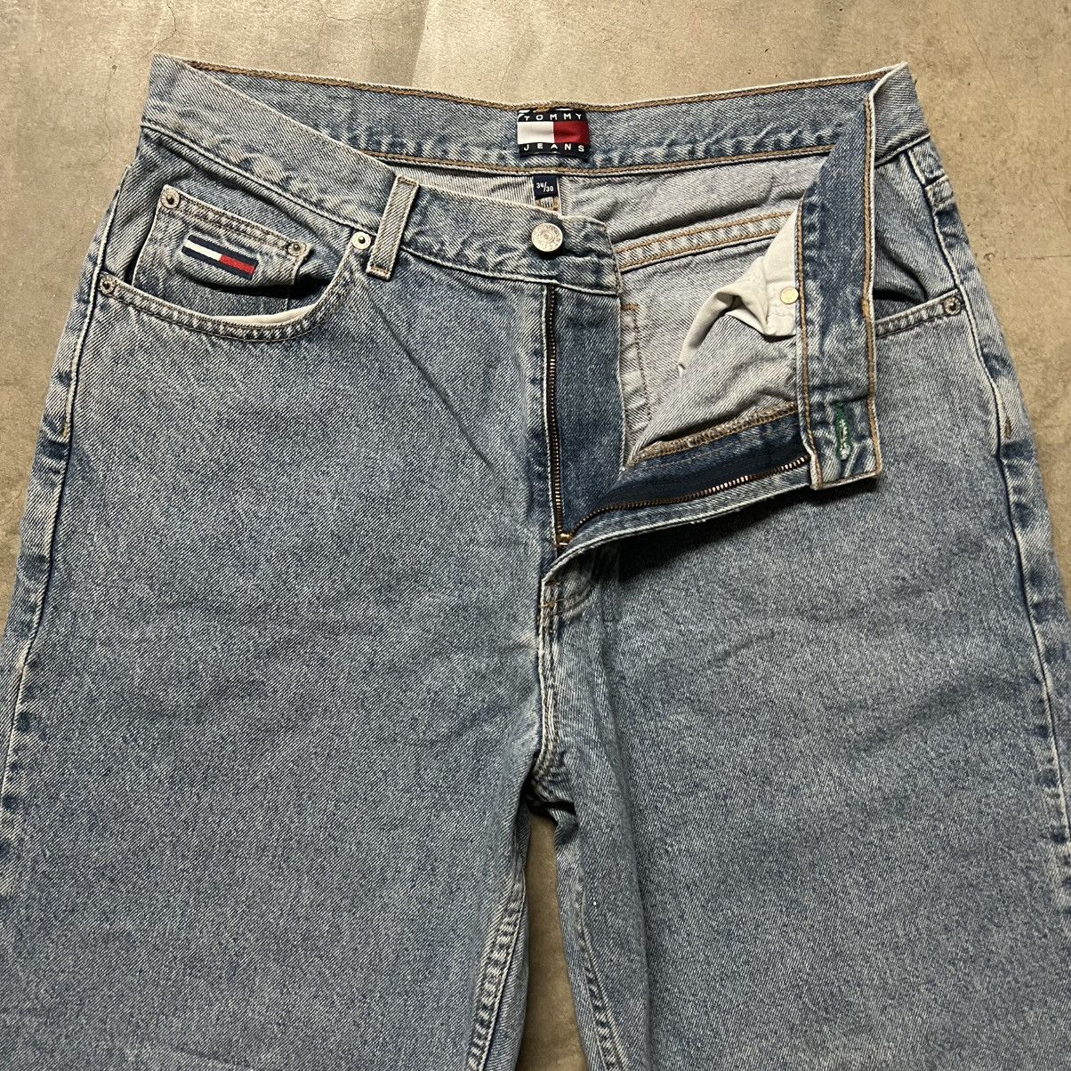 Tommy Hilfiger × Vintage Vintage 2000’s Tommy Hilfiger BAGGY Wide-Leg Denim Jeans Size US 34 / EU 50 - 6 Thumbnail