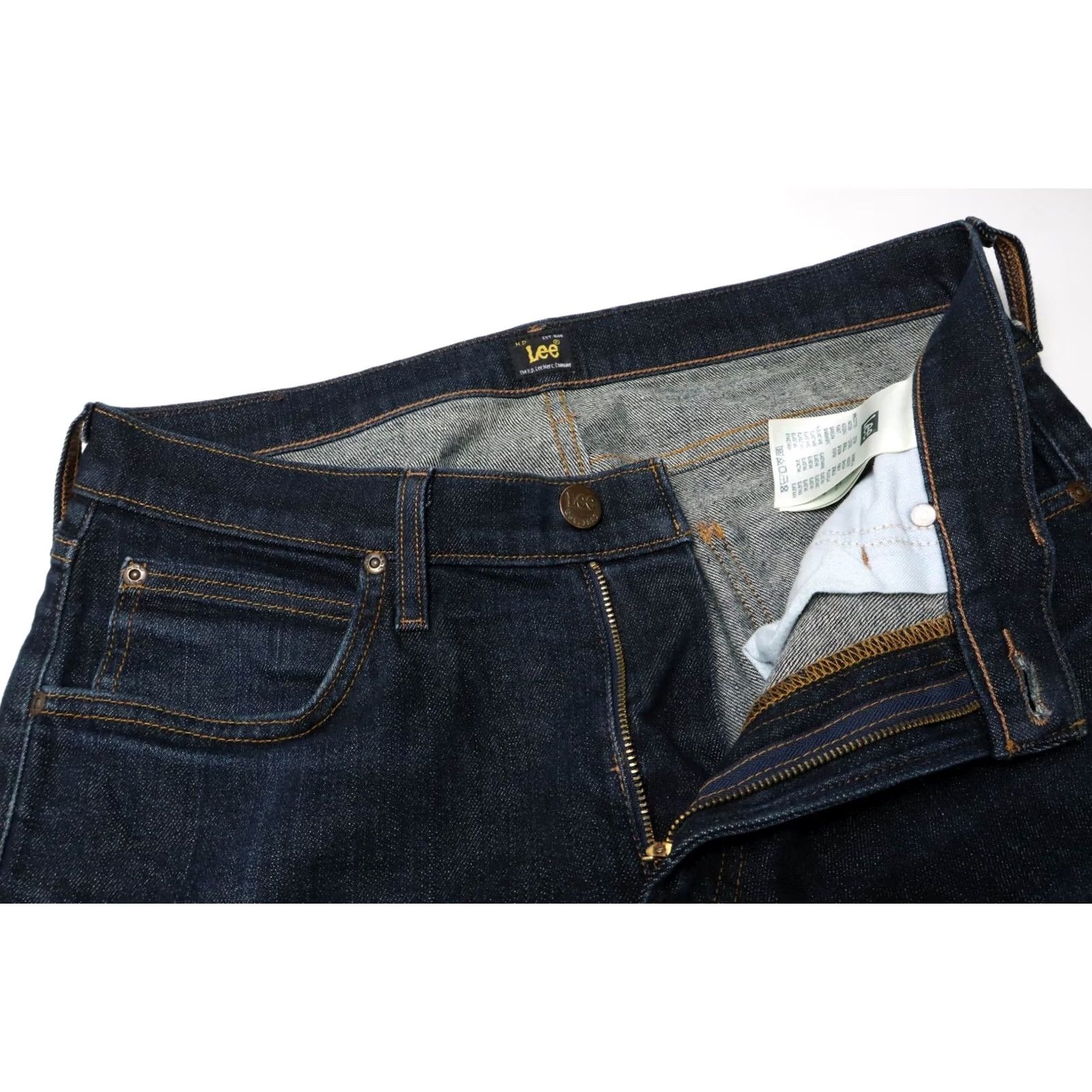 Lee LEE Jeans Luke Men's W32/L32 Slim Fit Stretch Zip Fly Dark Blue Size US 32 / EU 48 - 4 Thumbnail