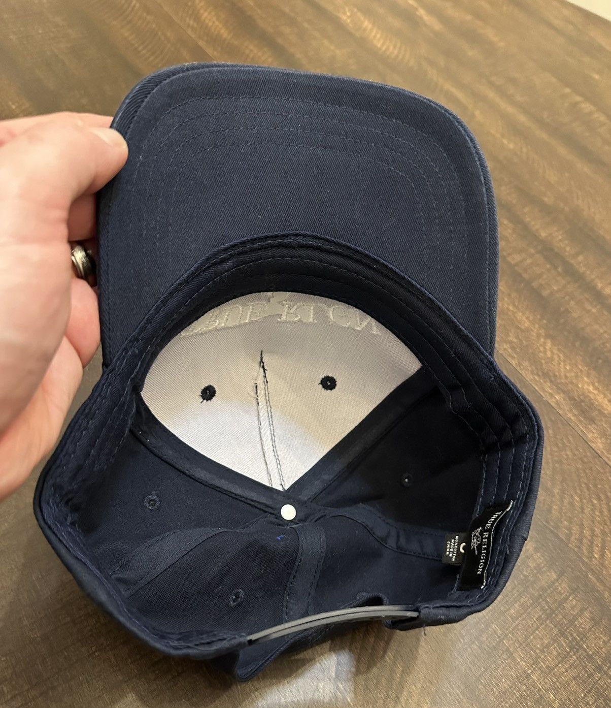 True Religion True Religion Hat Cap Embroidered Snapback Navy Blue Size ONE SIZE - 6 Thumbnail