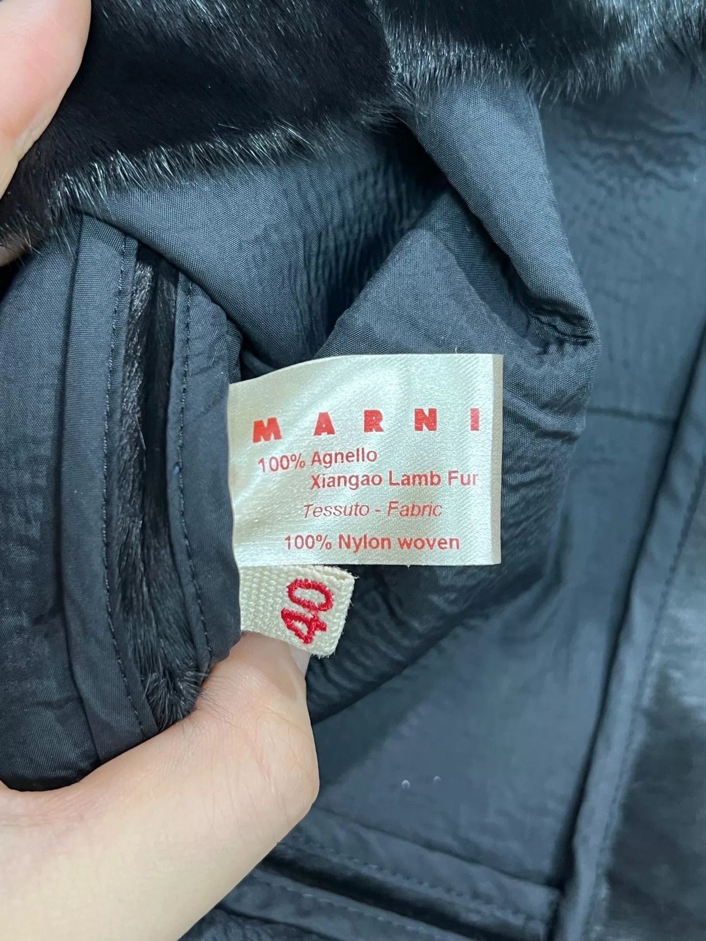 Marni Marni Black Leather Panel Wool Shawl Jacket Size US 7 / EU 40 - 4 Thumbnail