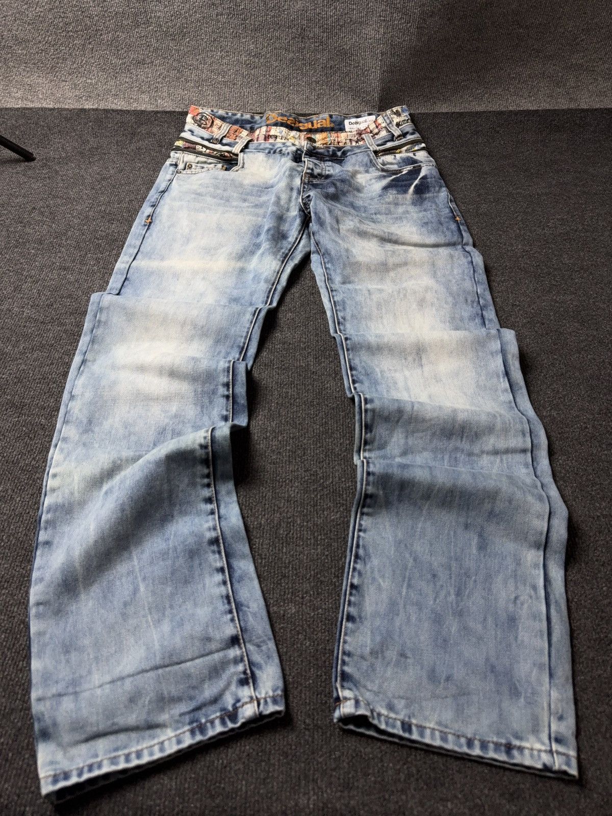 Desigual Y2k Vintage 00s Japanese Retro Desigual Waist Zip Denim Size US 34 / EU 50 - 1 Thumbnail