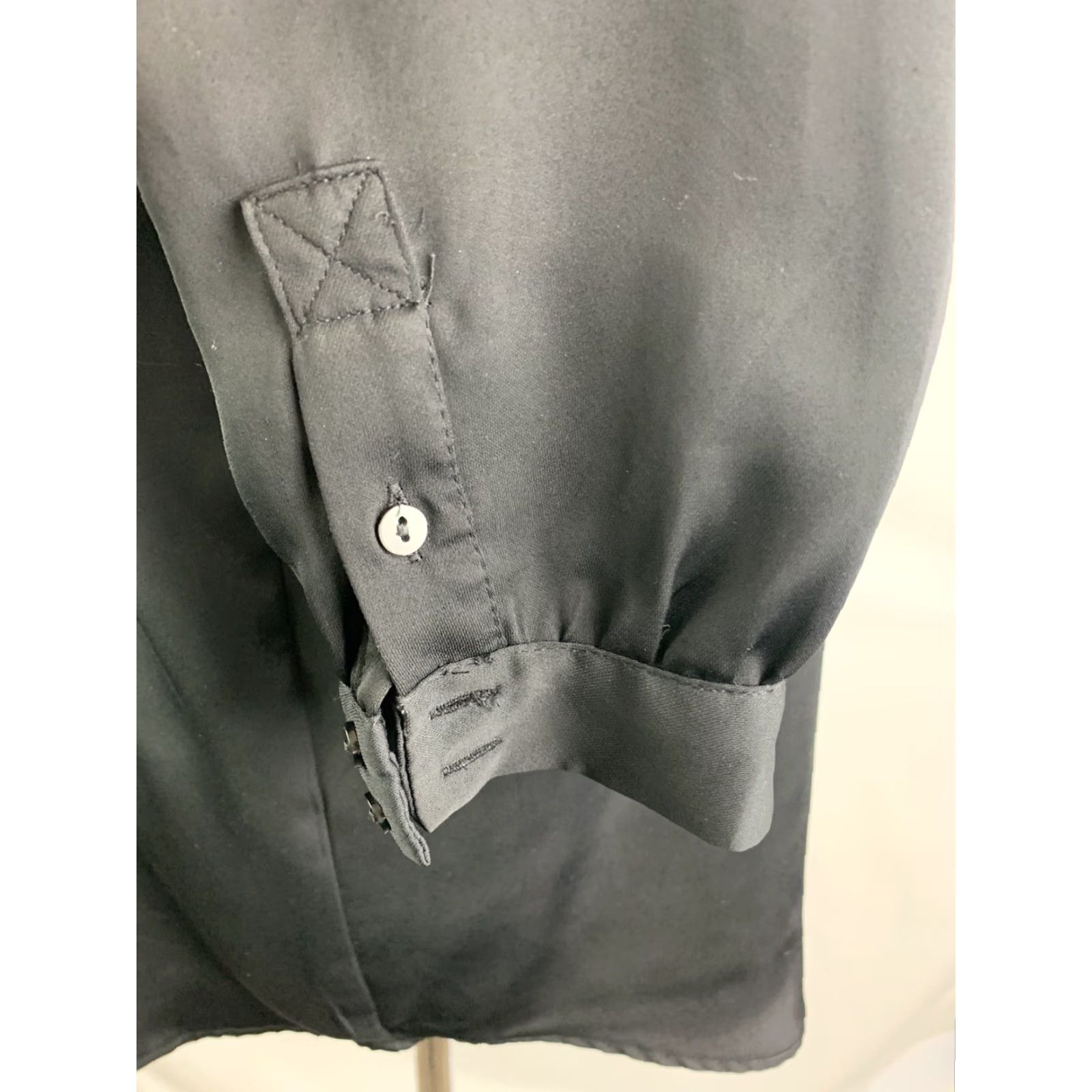 H&M 12 H&M Conscious Collection Blouse Women's Black Long Sleeve V-Neck Pullover Size XL / US 12-14 / IT 48-50 - 7 Thumbnail