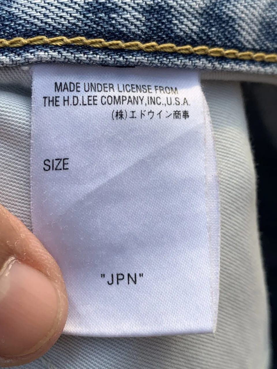 Lee Distressed vintage LEE RIDER faded blue. Size US 28 / EU 44 - 10 Thumbnail