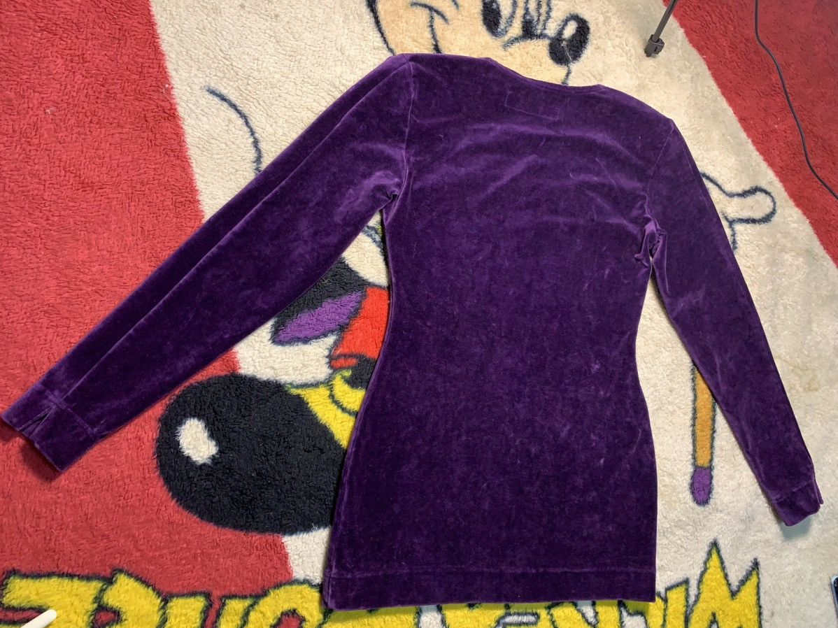Japanese Brand × Katharine Hamnett London × Vintage 90s KATHARINE HAMNETT LONDON VELVET DRESS Size S / US 4 / IT 40 - 9 Thumbnail