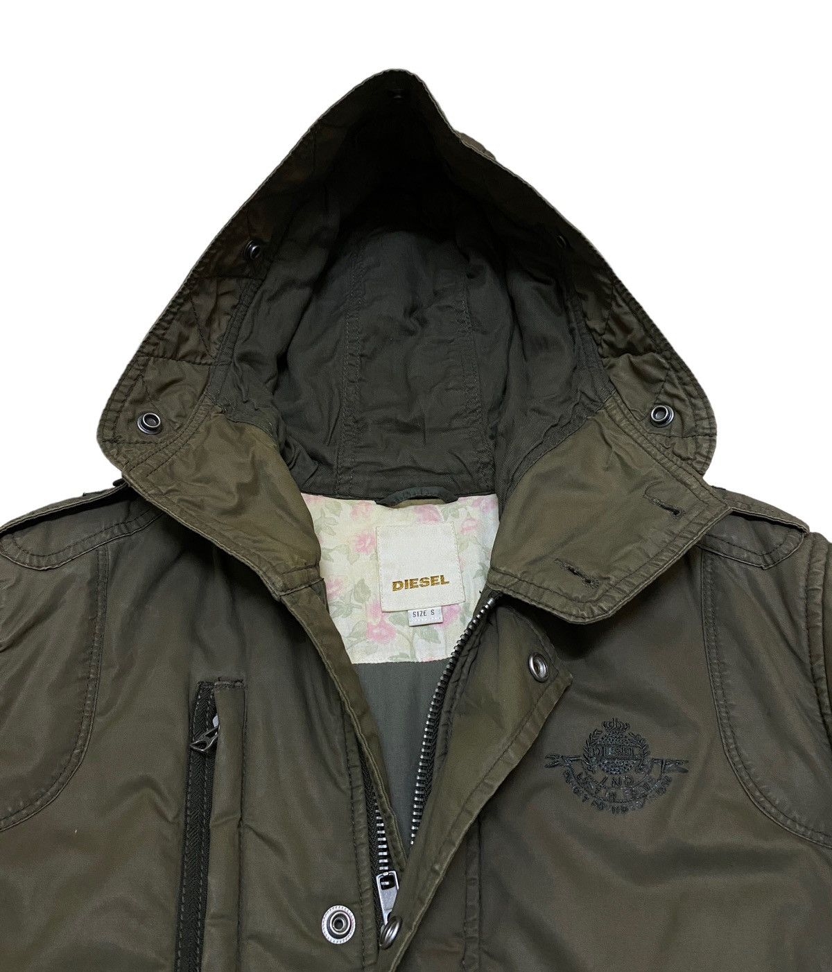 Diesel Rare Design Vintage Diesel Military MA-1 Bomber Jacket 1990s Size US S / EU 44-46 / 1 - 10 Thumbnail