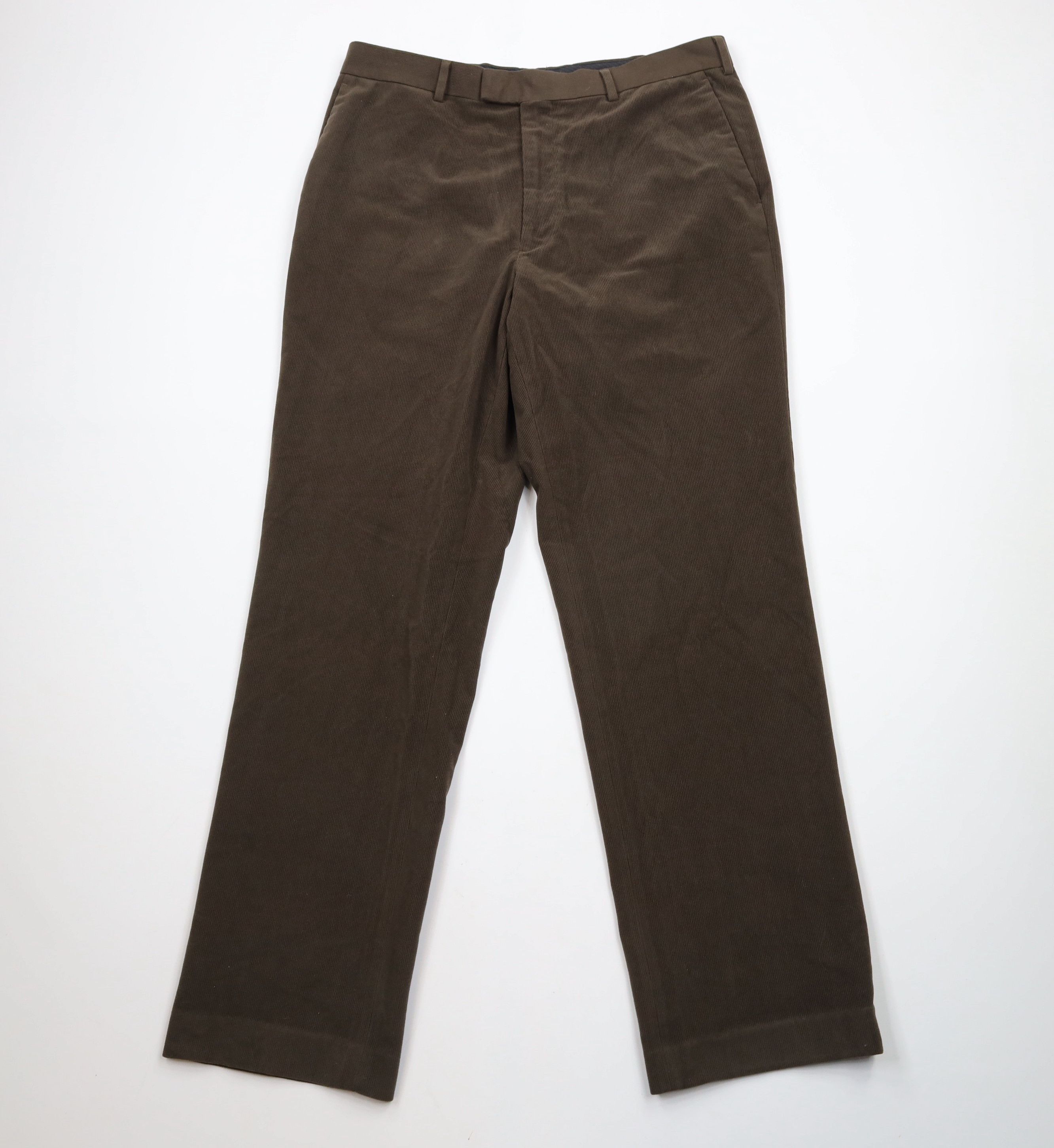 Vintage Vintage 90s Streetwear Corduroy Wide Leg Chino Pants Brown Size US 36 / EU 52 - 1 Thumbnail