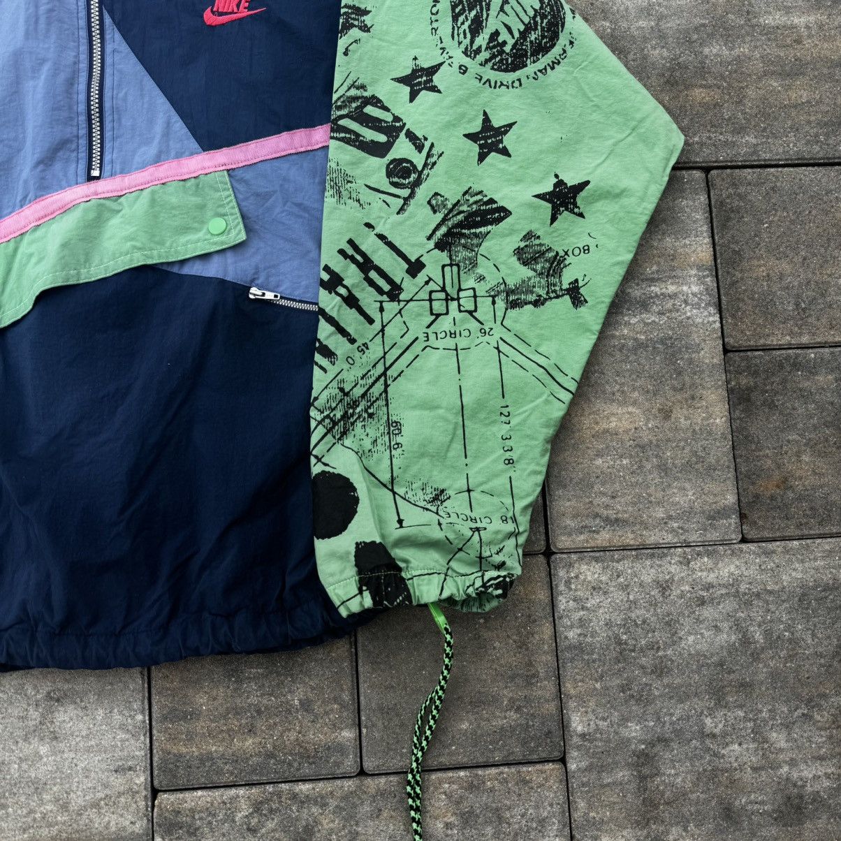 Nike Vintage 90s Nike Nylon Light Zip Windbreaker Track Jacket Size US L / EU 52-54 / 3 - 3 Thumbnail
