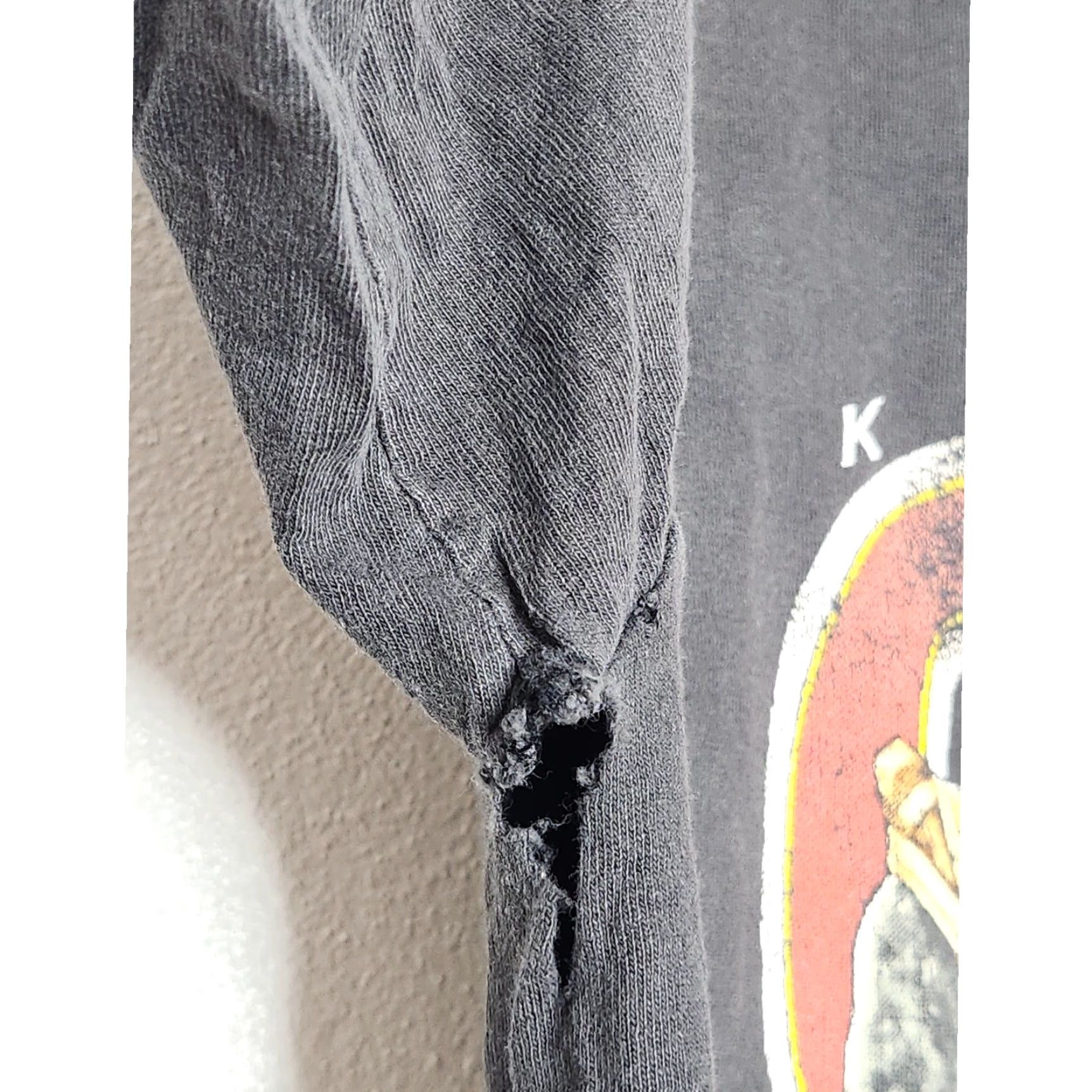Vintage VINTAGE Kansas City Chiefs Distressed Grunge Worn 90s Salem Medium Faded Size US M / EU 48-50 / 2 - 5 Thumbnail