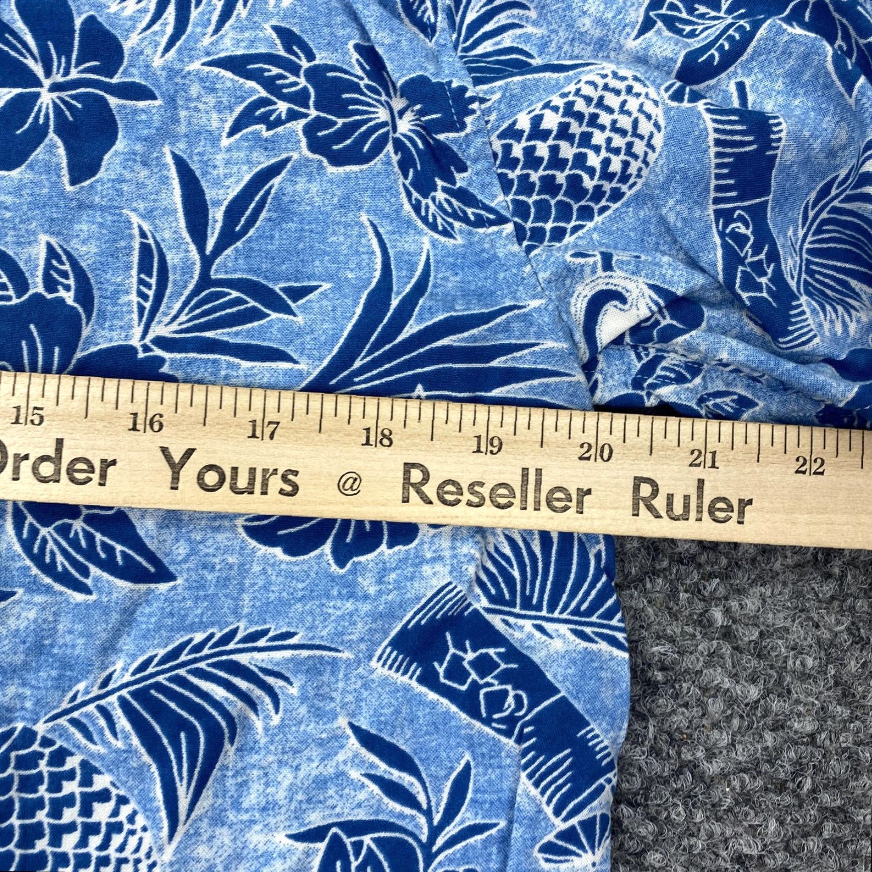 Vintage Urban Shores Shirt Mens Large Blue Hawaiian Aloha Floral Button Up Viscose Beach Size US L / EU 52-54 / 3 - 8 Thumbnail