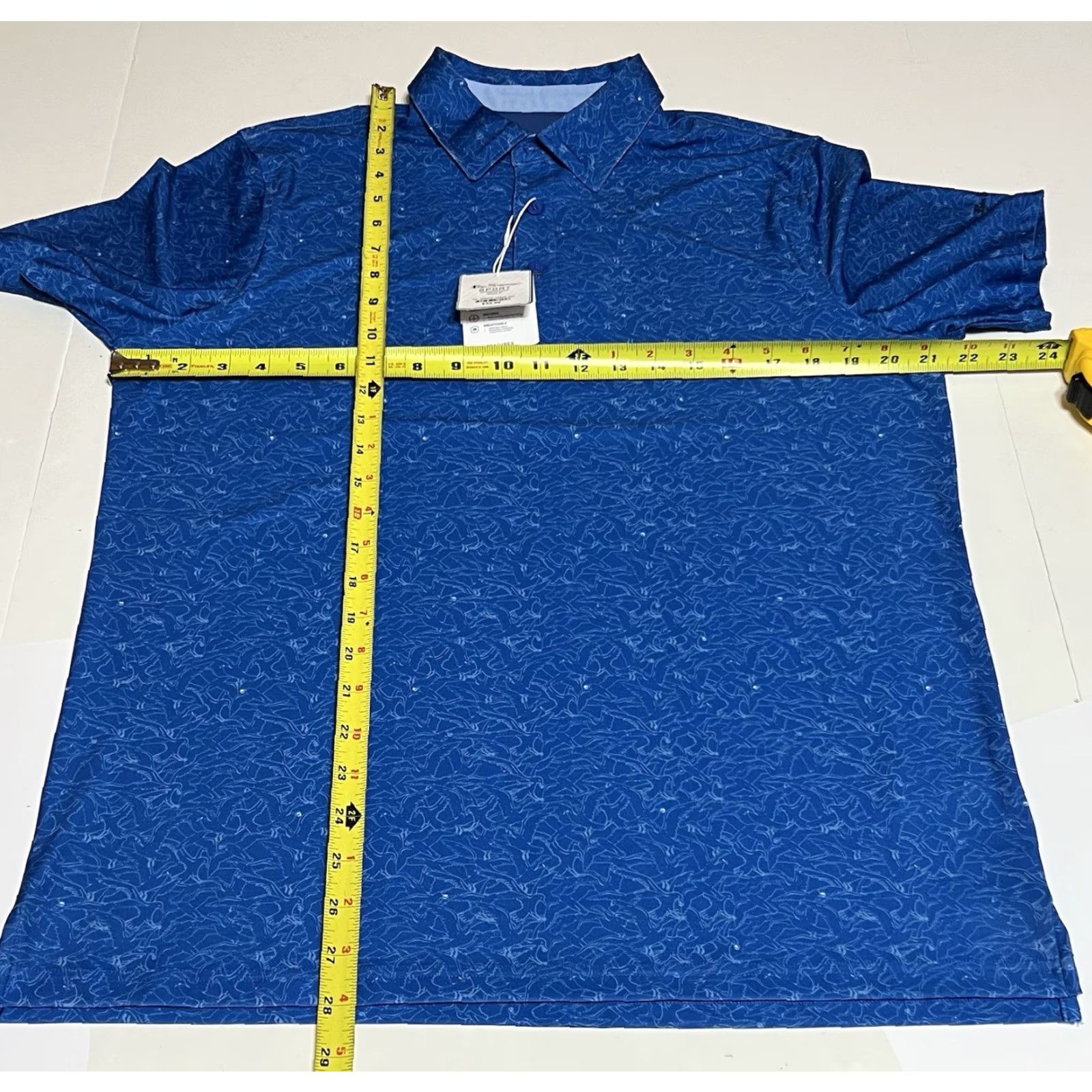 Ben Sherman Ben Sherman Sport Golf Polo Shirt Mens Medium Blue All Over Print Birds NWT Size US M / EU 48-50 / 2 - 5 Thumbnail