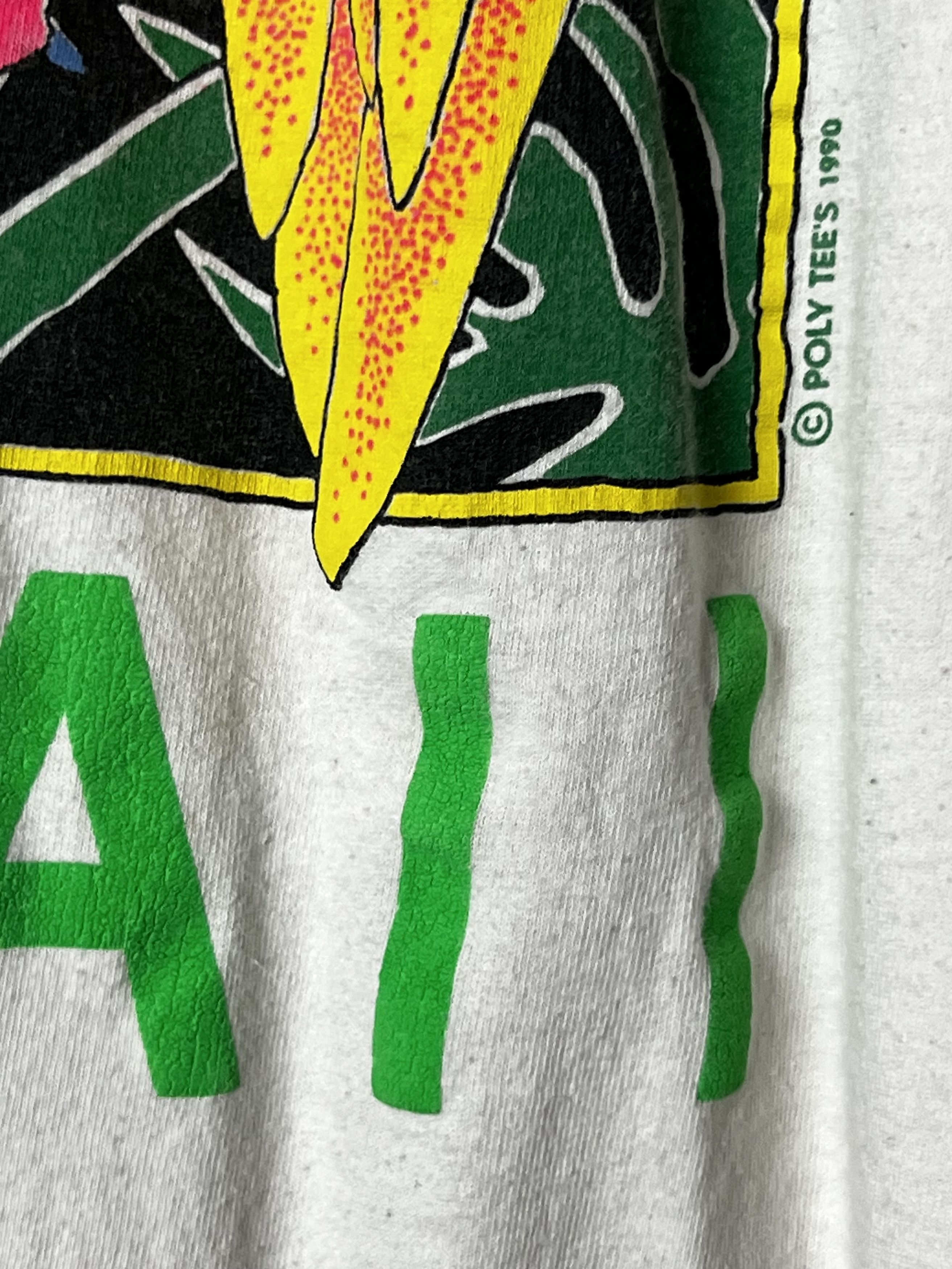 Vintage Vintage Poly Tee's 1990 "Hawaii" Souvenir X-Long T-Shirt Size ONE SIZE - 6 Thumbnail