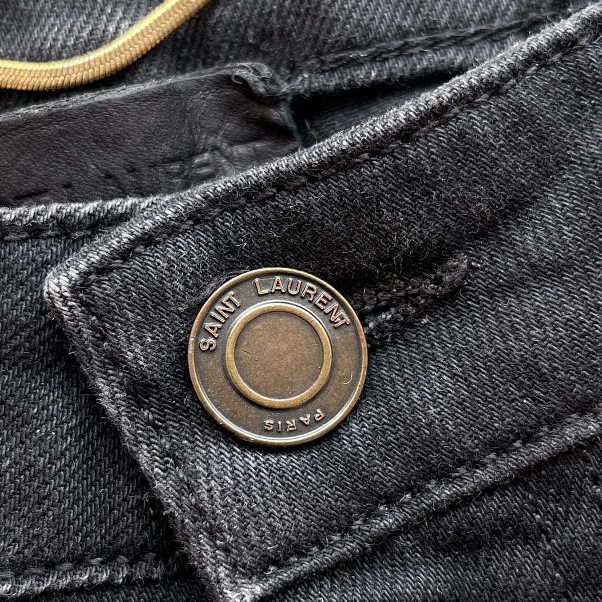 Saint Laurent Paris LAST DROP‼️ Saint Laurent D05 Distressed Skinny Jeans Size US 31 - 11 Thumbnail