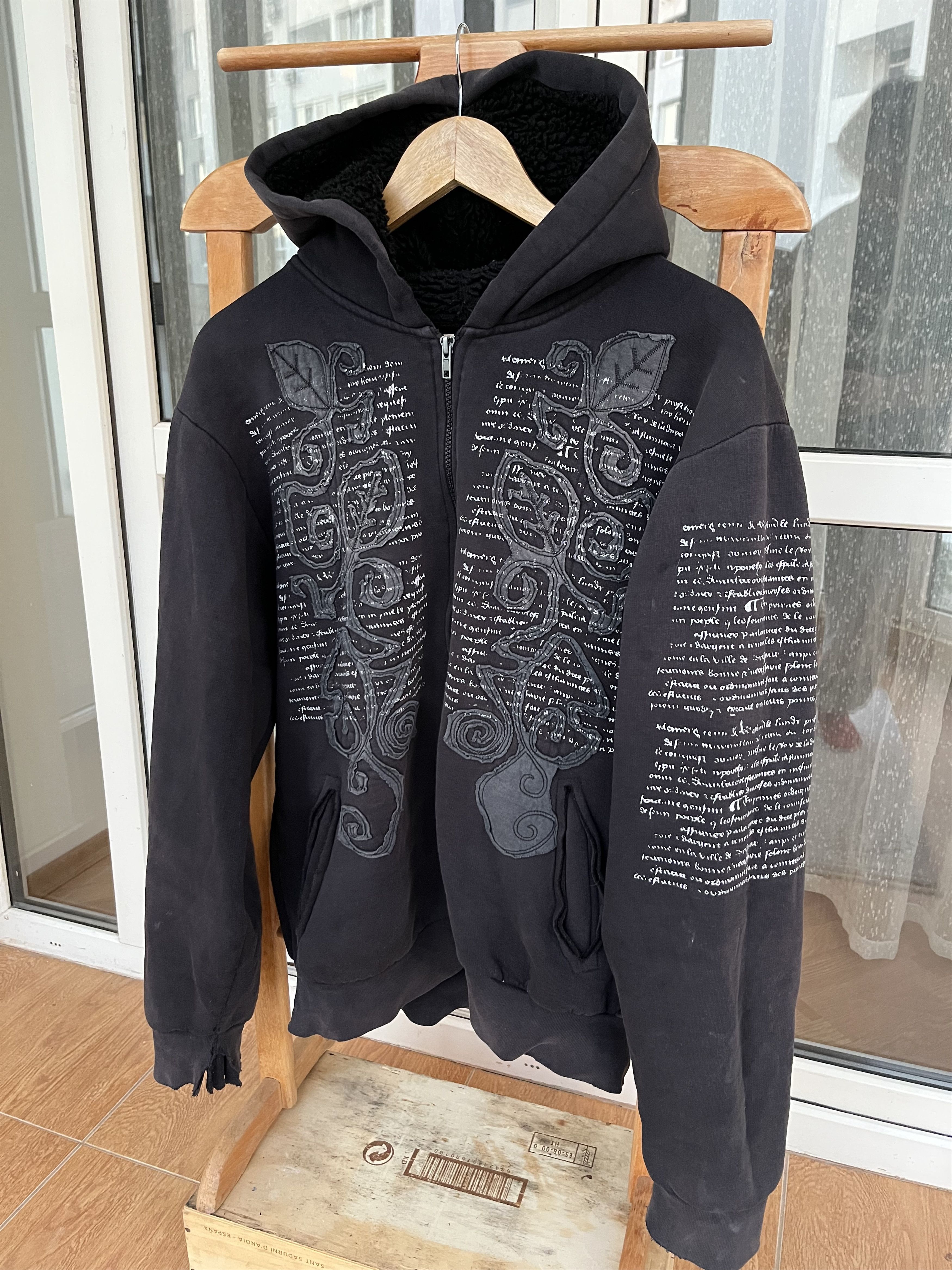 Hysteric Glamour VTG JUNYA WATANABE BALENCIAGA STYLE DISTRESSED BOXY HOODIE Size US L / EU 52-54 / 3 - 2 Thumbnail
