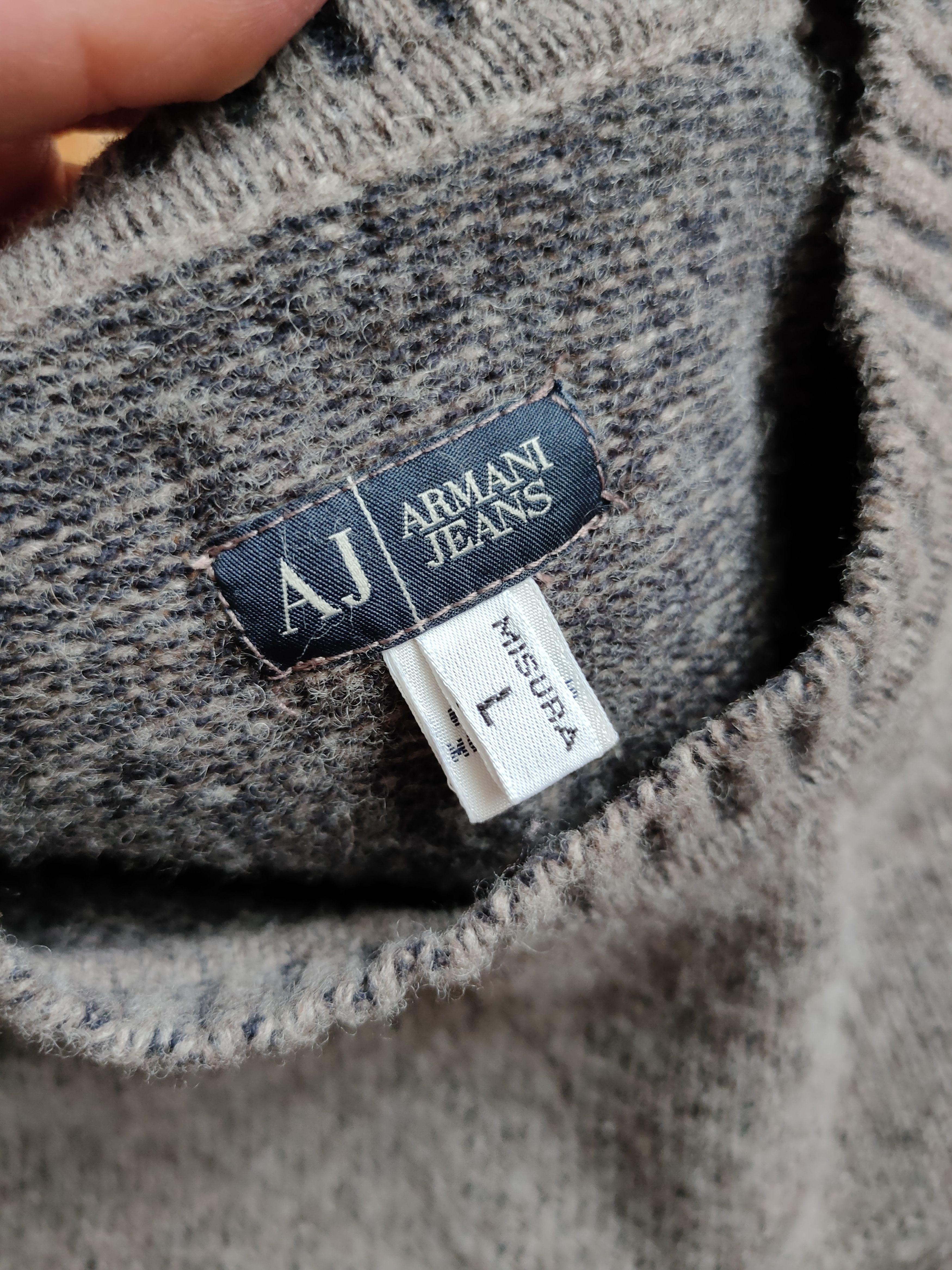 Armani Vintage Armani Jeans Woolen Sweater AJ Size US L / EU 52-54 / 3 - 6 Thumbnail