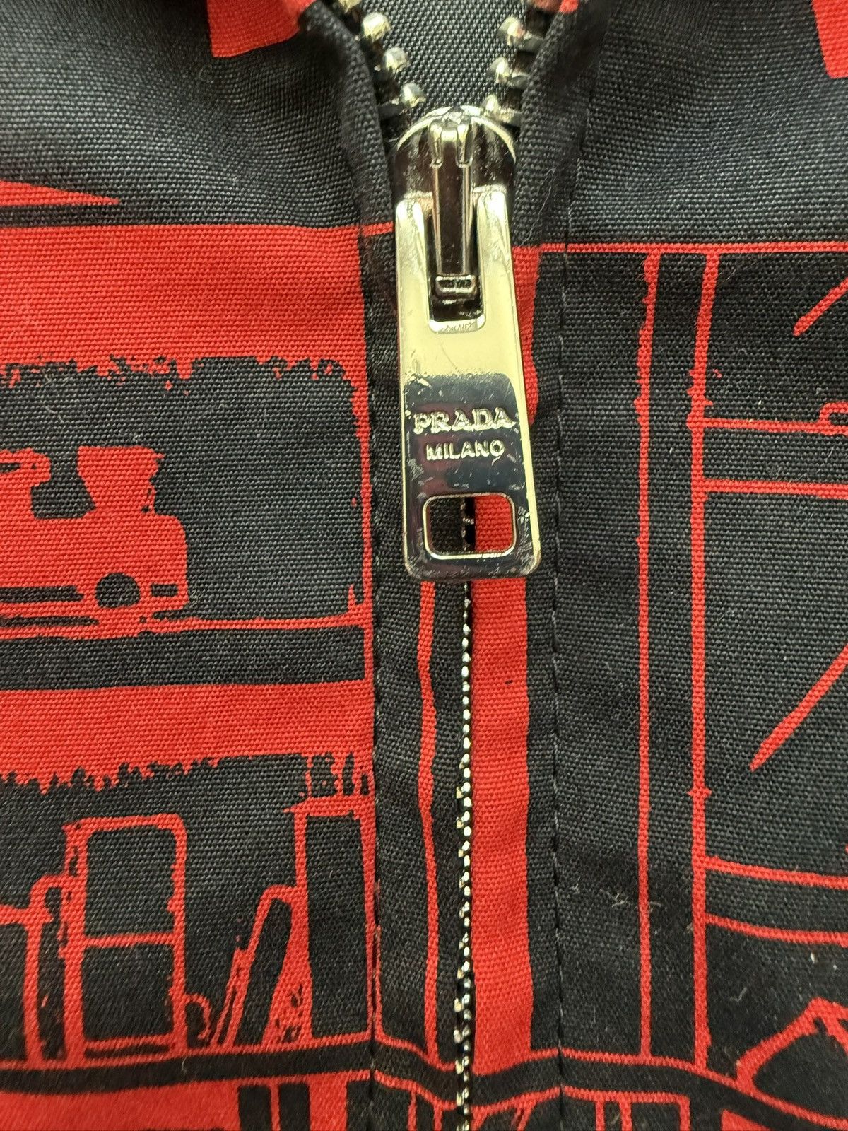 Prada Comic Zip Up Shirt Spring 2018 Size US L / EU 52-54 / 3 - 6 Thumbnail