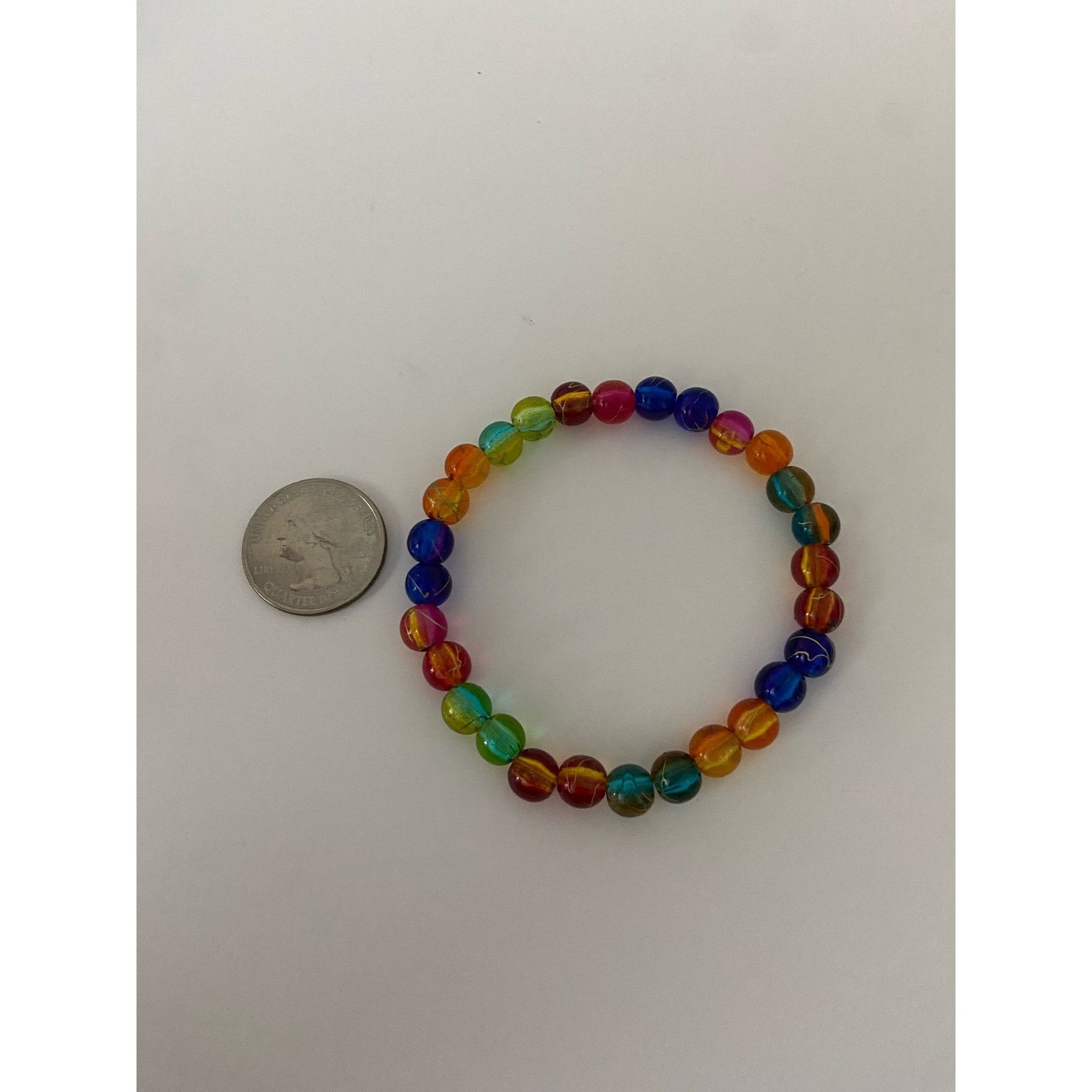 Handmade rainbow bead bracelet Size ONE SIZE - 3 Thumbnail