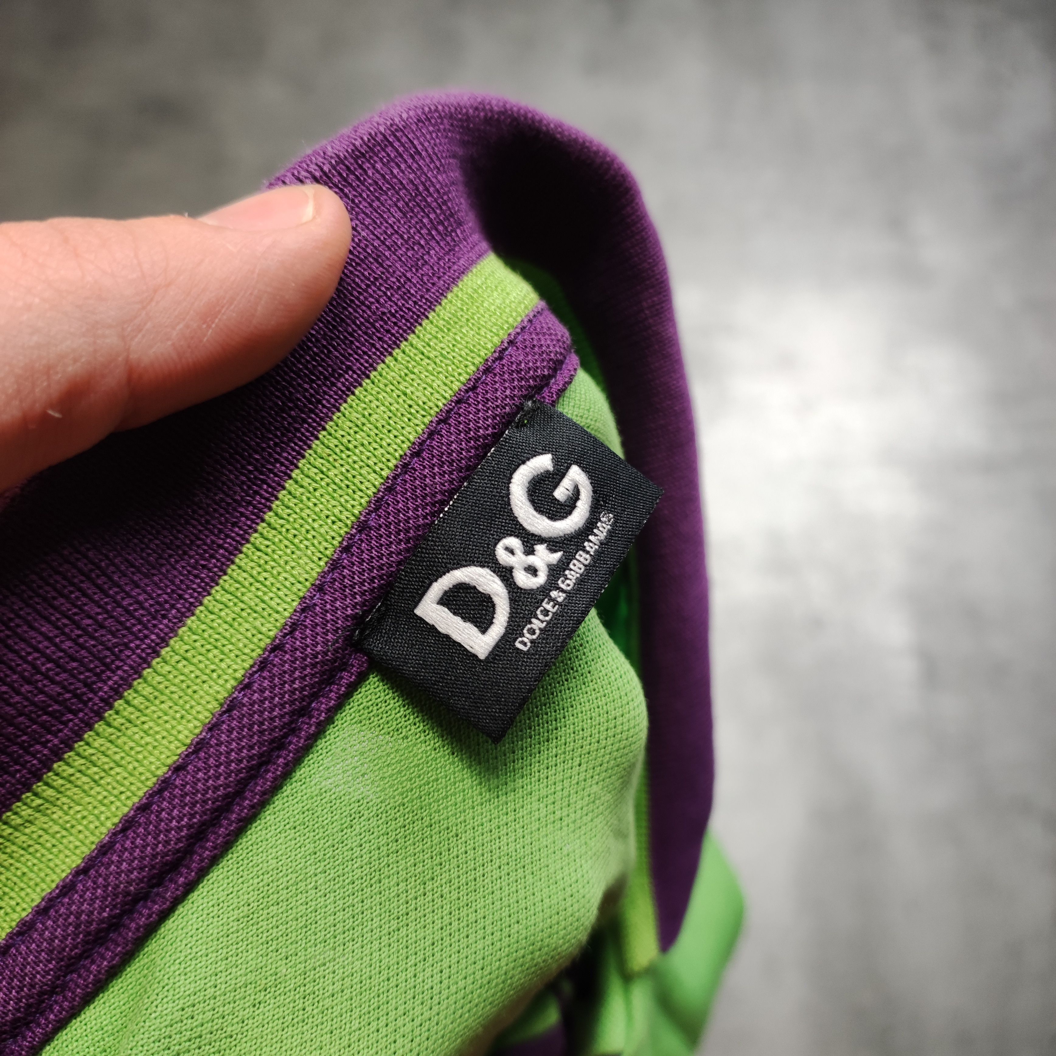 Dolce & Gabbana × Vintage RARE Vintage Luxury Dolce & Gabbana Green Polo Shirt Size US L / EU 52-54 / 3 - 7 Thumbnail