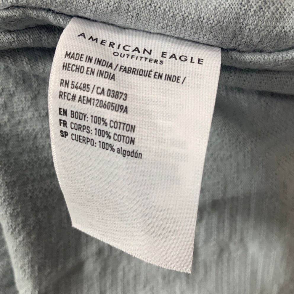 American Eagle Outfitters New American Eagle Mens XXL Cotton Short Sleeve Button Shirt Size US XXL / EU 58 / 5 - 6 Thumbnail