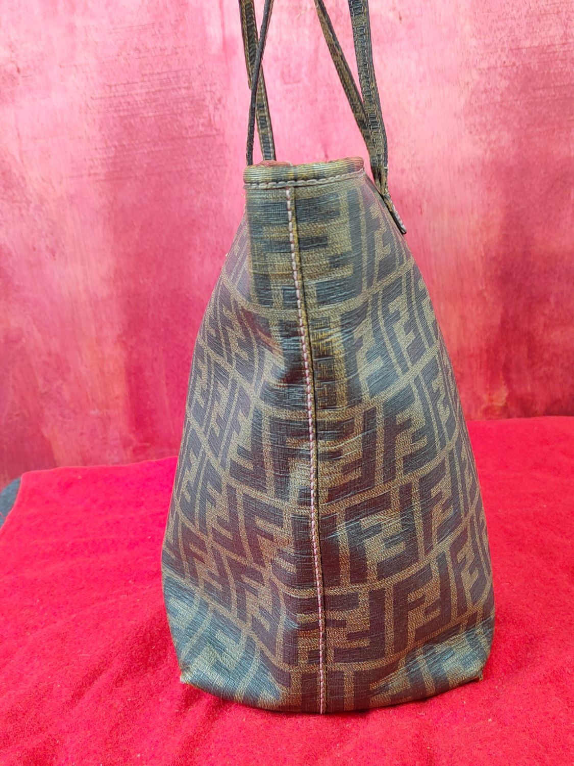 Fendi Fendi Vintage monogram Tote shoulder Bag #SB002DLAL Size ONE SIZE - 9 Thumbnail