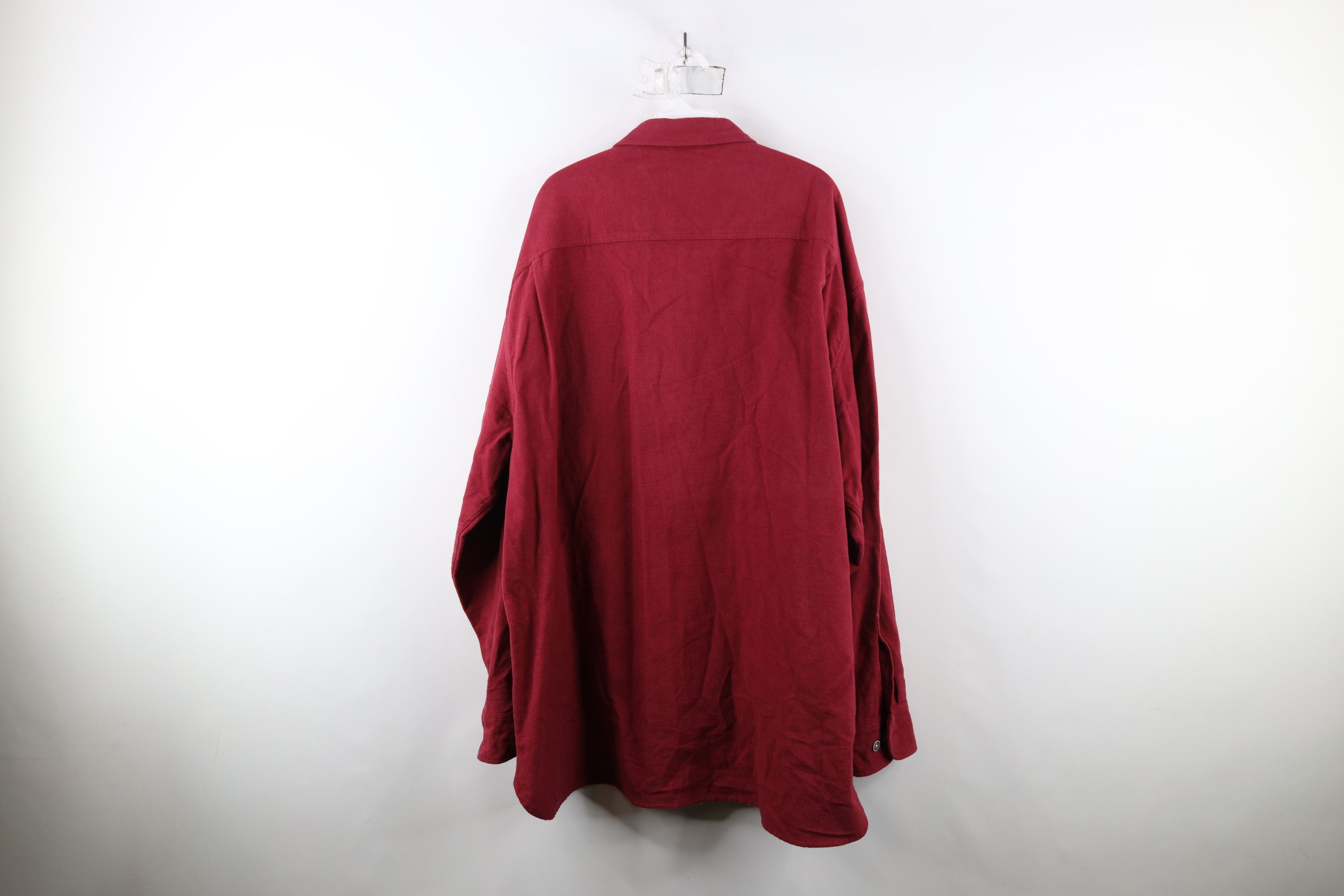 Cabelas × Vintage Vintage Cabelas Heavyweight Chamois Cloth Button Shirt Red Size US XXL / EU 58 / 5 - 10 Thumbnail