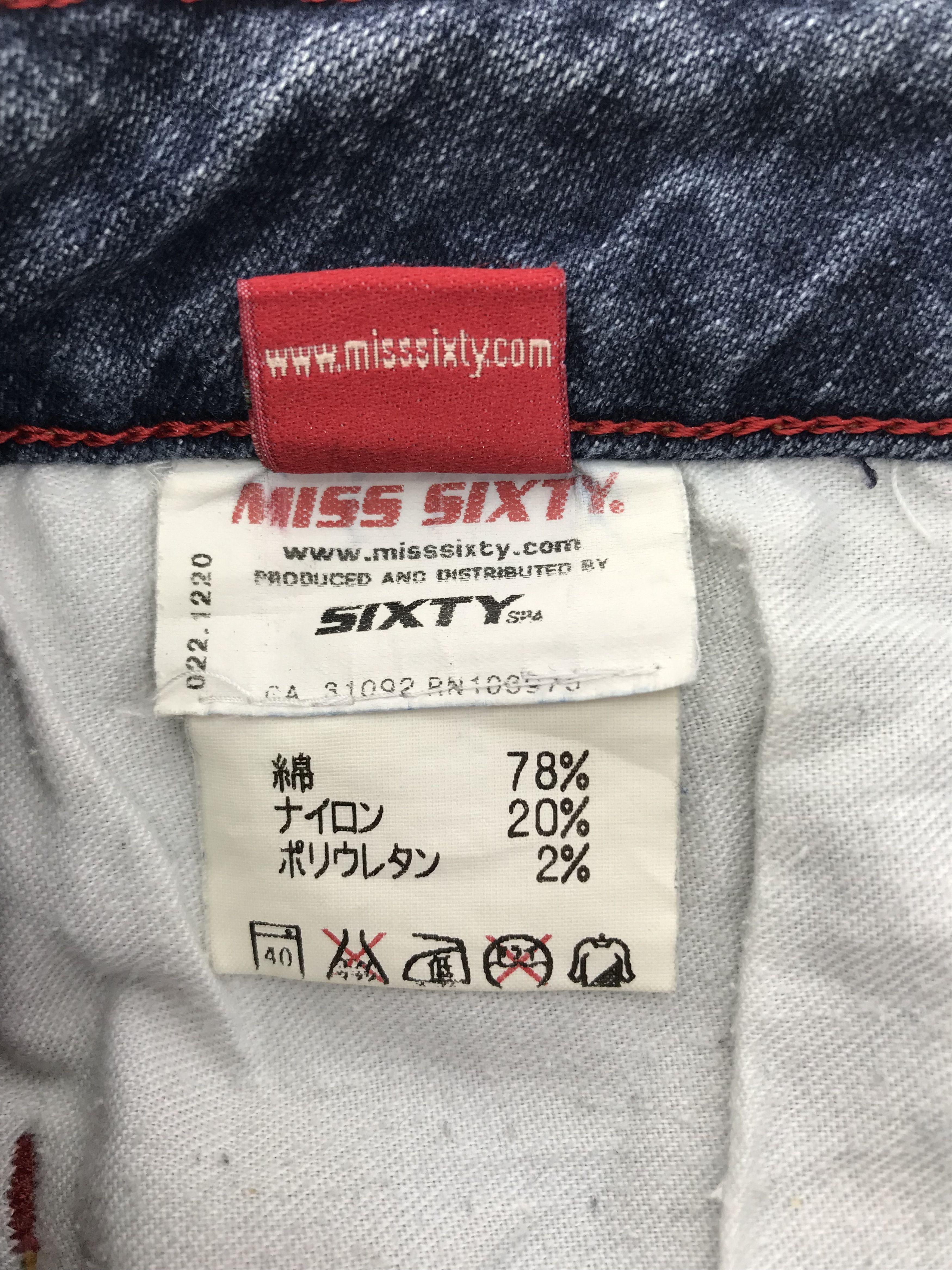 Miss Sixty Vintage Miss Sixty Blue Washed Flare Jeans Size 25" / US 0 / IT 36 - 12 Thumbnail