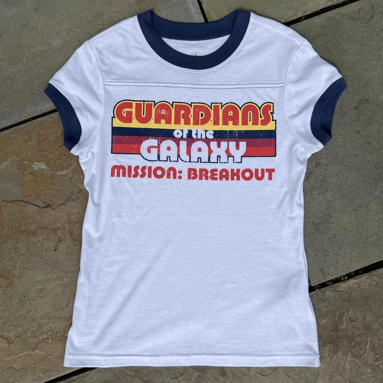 Disney Guardians of the Galaxy White Contrast Collar/Cuff T-shirt Size US XS / EU 42 / 0 - 1 Thumbnail