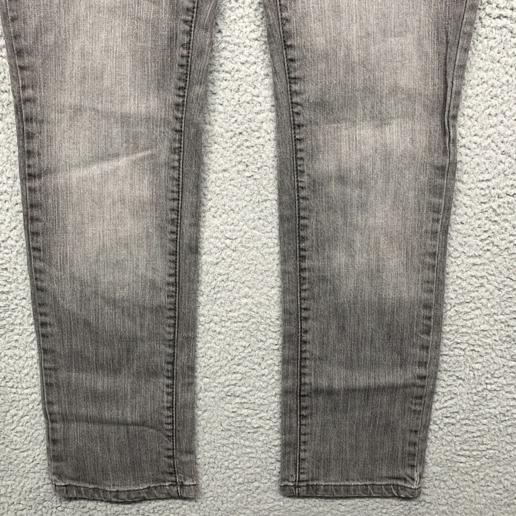 Southpole Southpole Jeans Women's Size 11 Straight Leg 5-Pocket Stone Washed Gray Denim Stretch Size 32" / US 10 / IT 46 - 3 Thumbnail