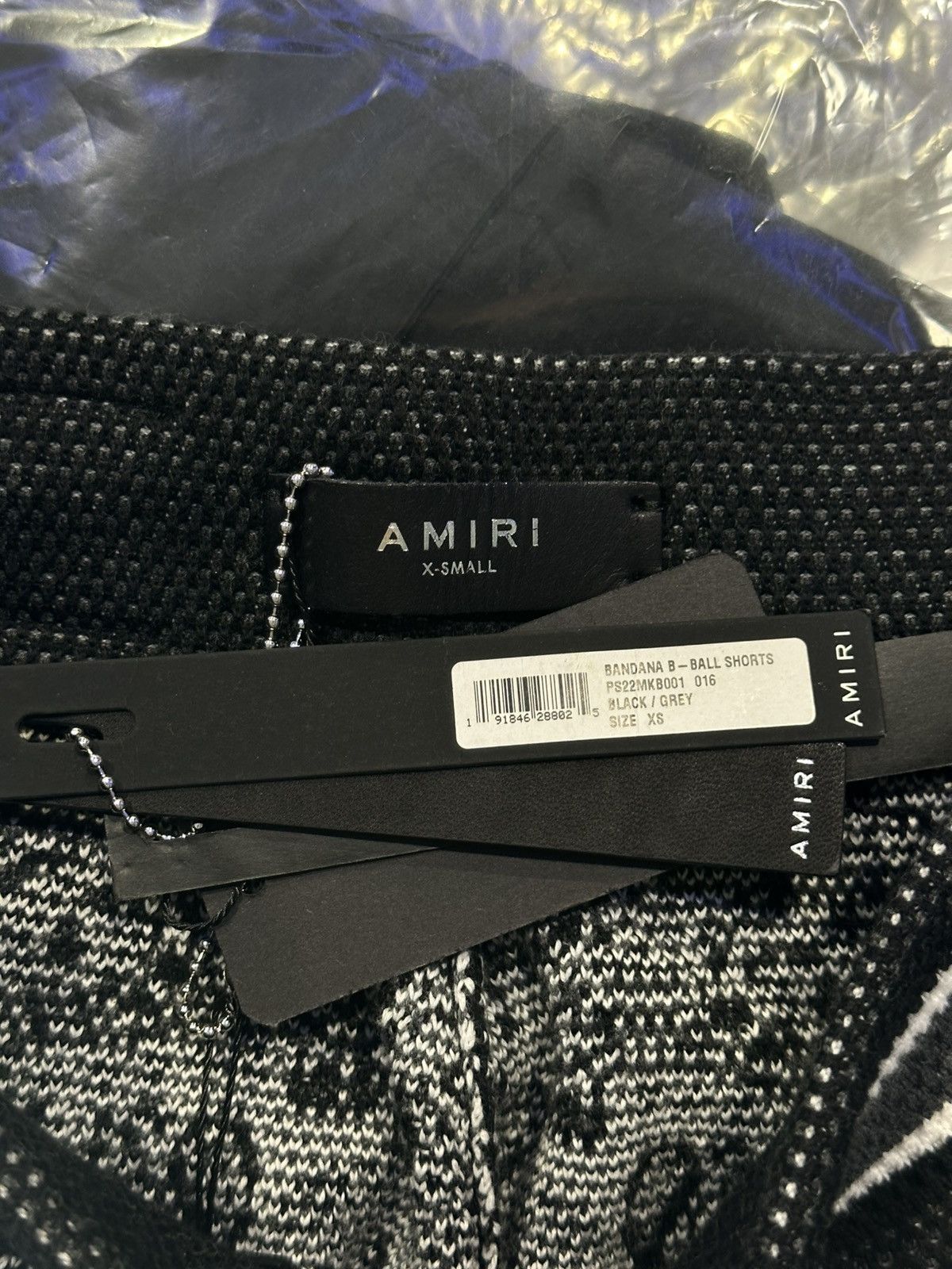 Amiri Amiri “Bandana” Black/White shorts x-small Size US 28 / EU 44 - 2 Thumbnail