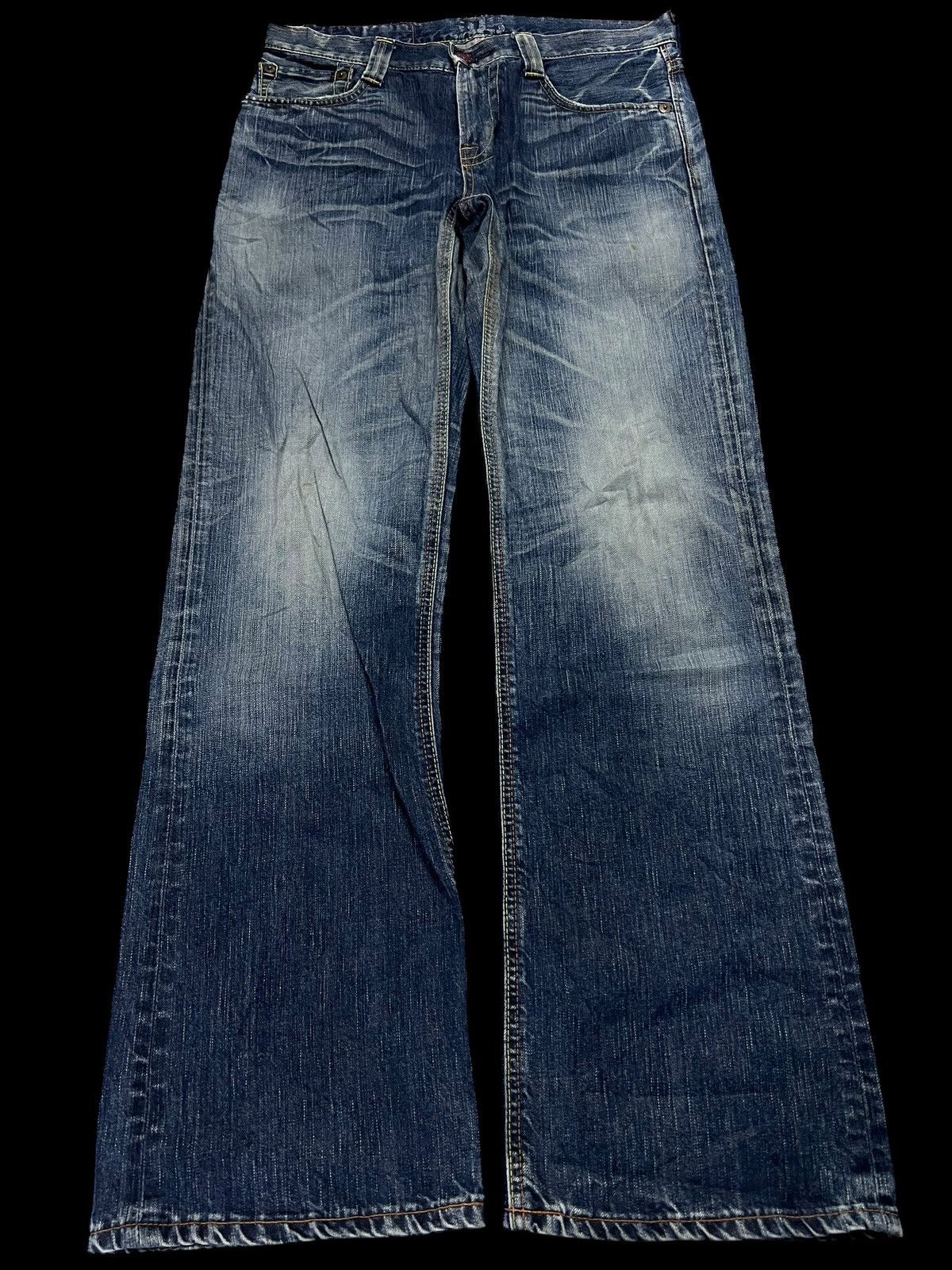 Edwin 💥Flare💥Edwin 503 Blue Trip Mud Wash Jean Size US 33 - 1 Thumbnail