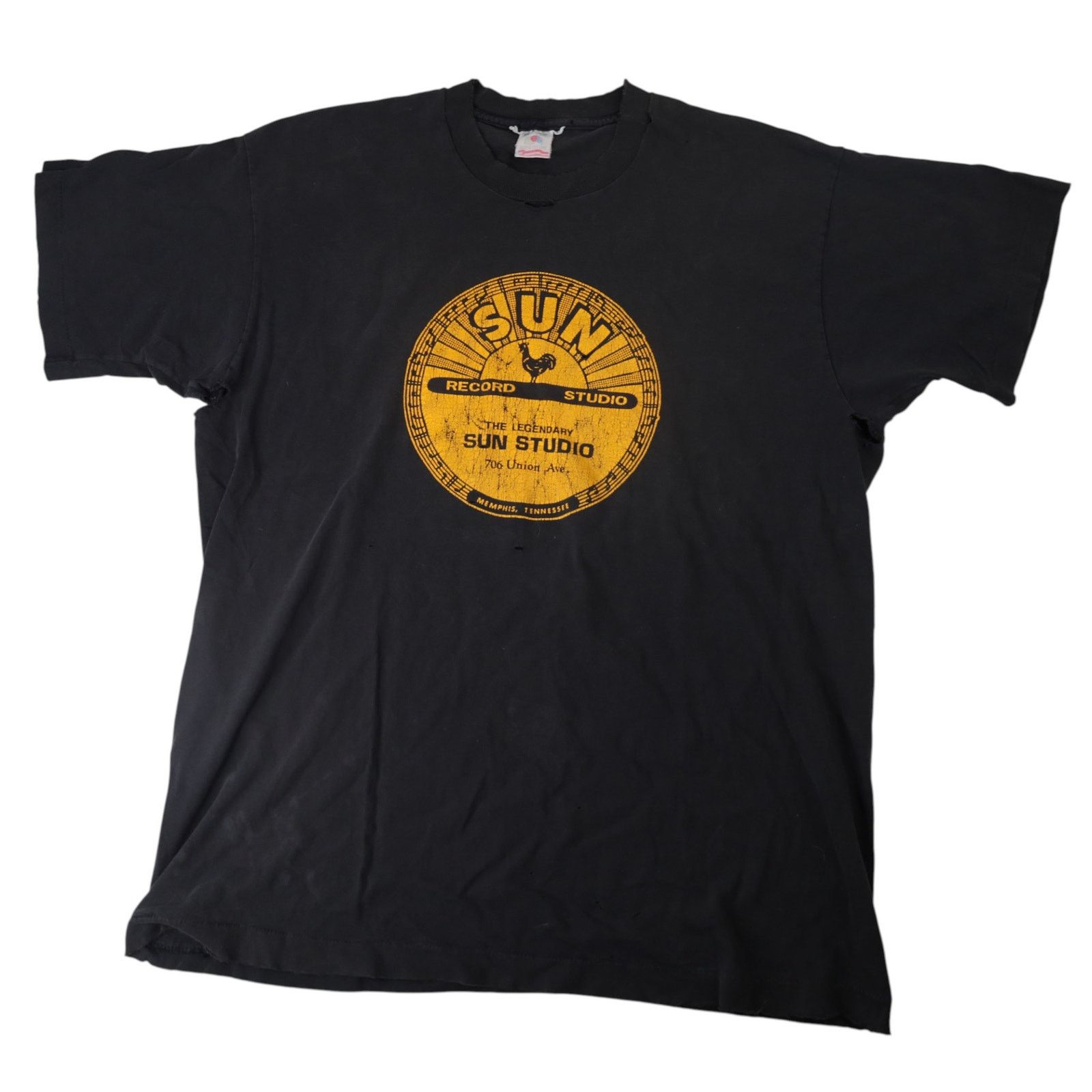 Band Tees × Vintage Vintage Distressed Sun Studio Graphic T Shirt Size US XL / EU 56 / 4 - 1 Thumbnail