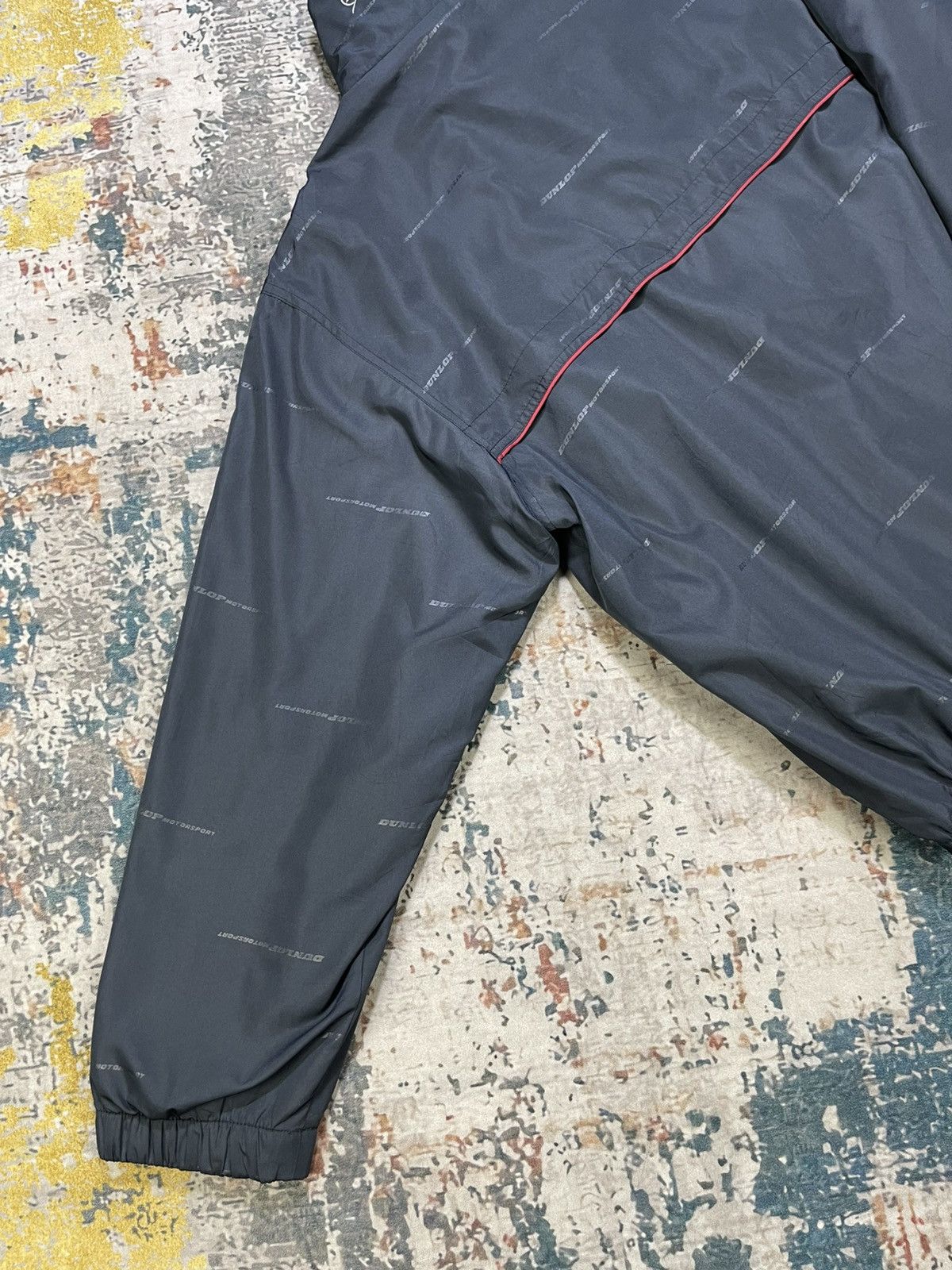 Dunlop Dunlop Overprinted Double Collar Windbreaker Jacket Size US L / EU 52-54 / 3 - 10 Thumbnail