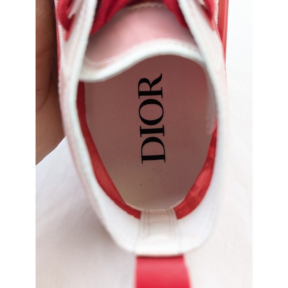 Dior o1rshd1 B23 High-Top Oblique Sneakers in Bordeaux/Ro Size US 8 / EU 41 - 12 Thumbnail