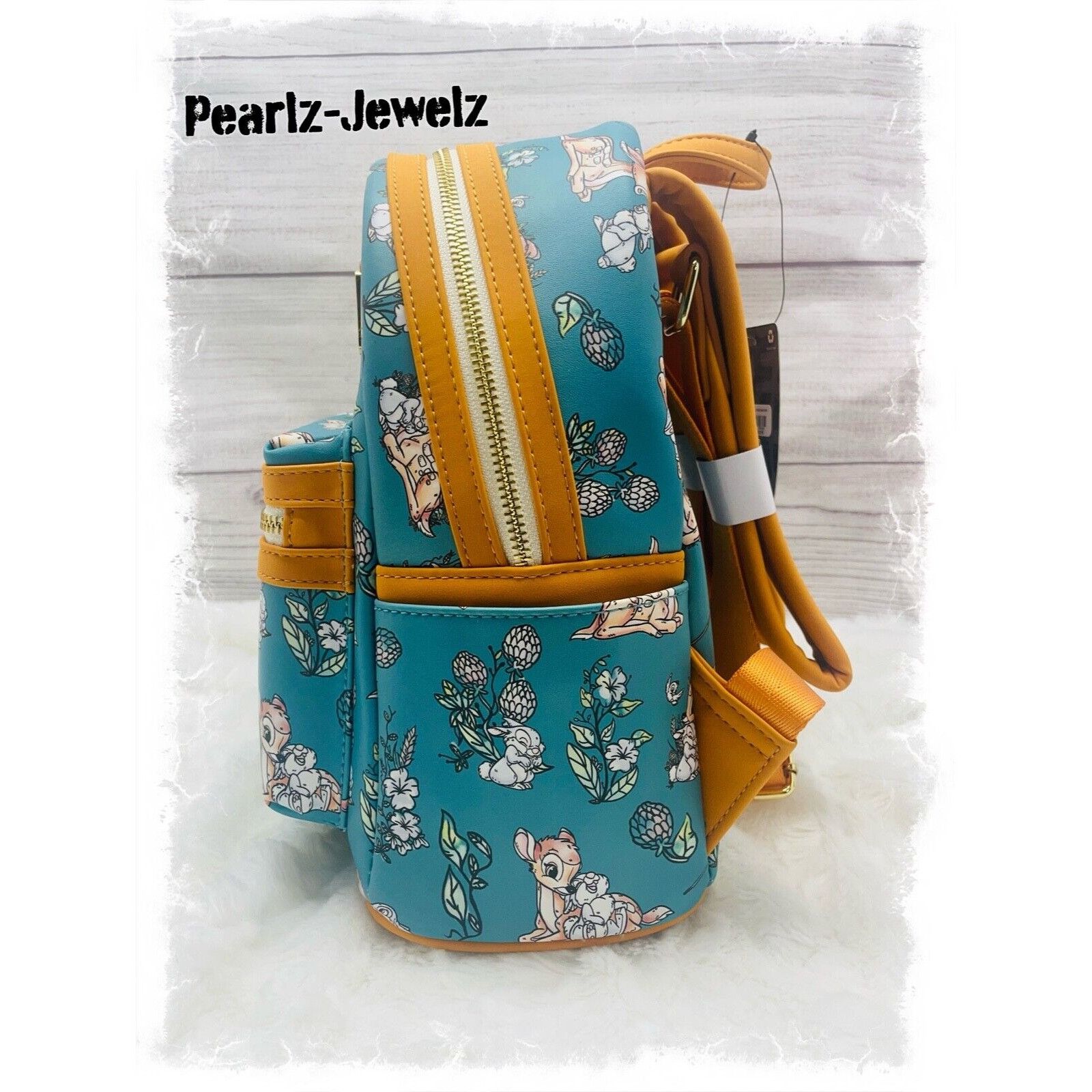 Loungefly Bambi Thumper Forest Floral Allover AOP Mini Backp