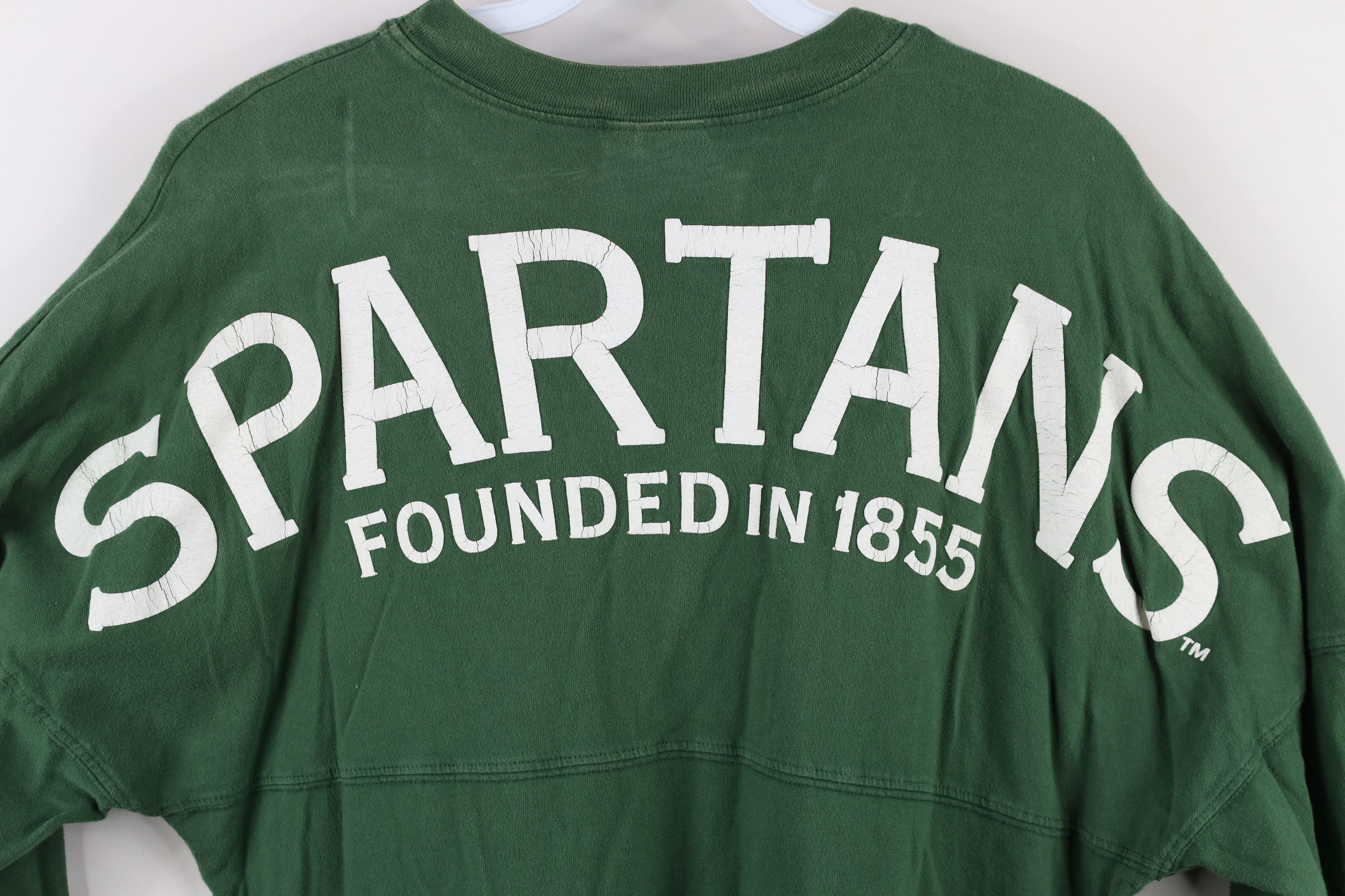 Vintage Vintage Y2K Michigan State University Spirit Jersey T-Shirt Size XS / US 0-2 / IT 36-38 - 13 Thumbnail