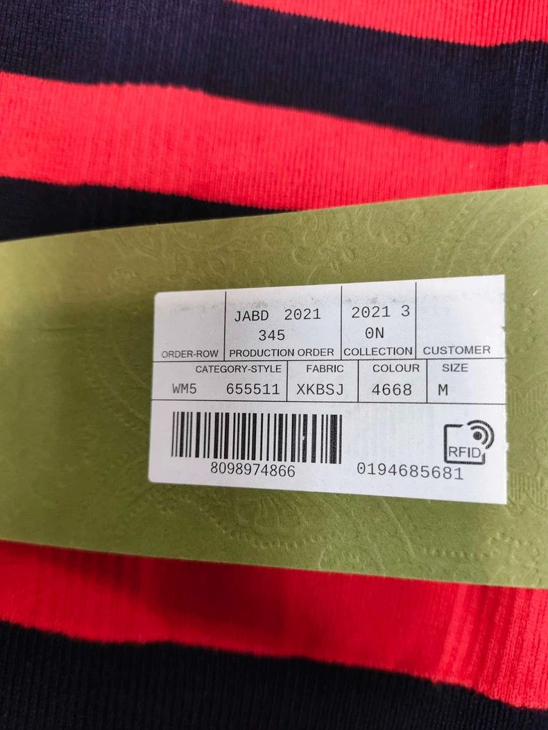 Gucci GucciBlack and red striped kitten pattern knitwear short sl Size US M / EU 48-50 / 2 - 3 Thumbnail